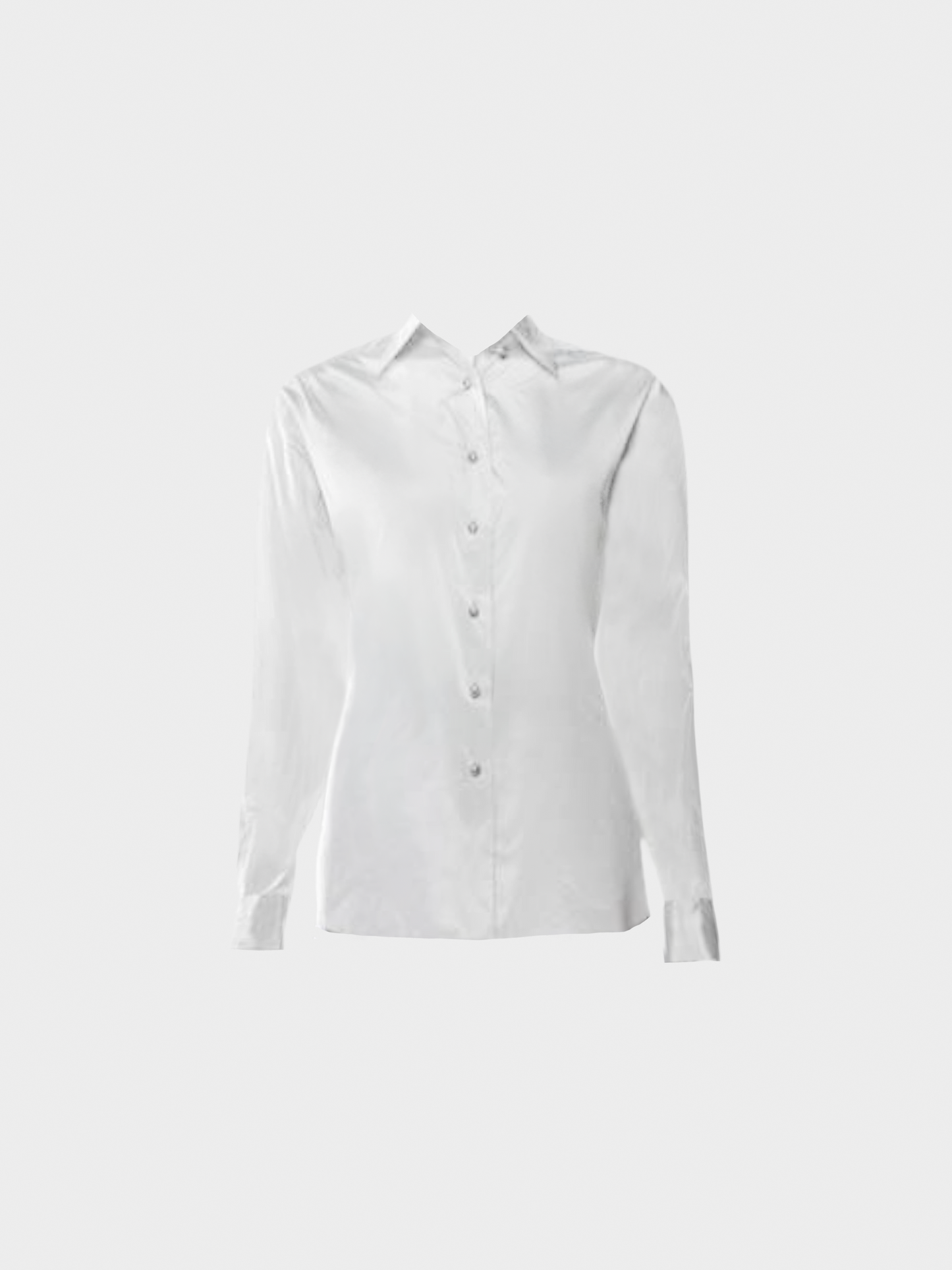 Chanel FW 1999 Silver Button-Up Top