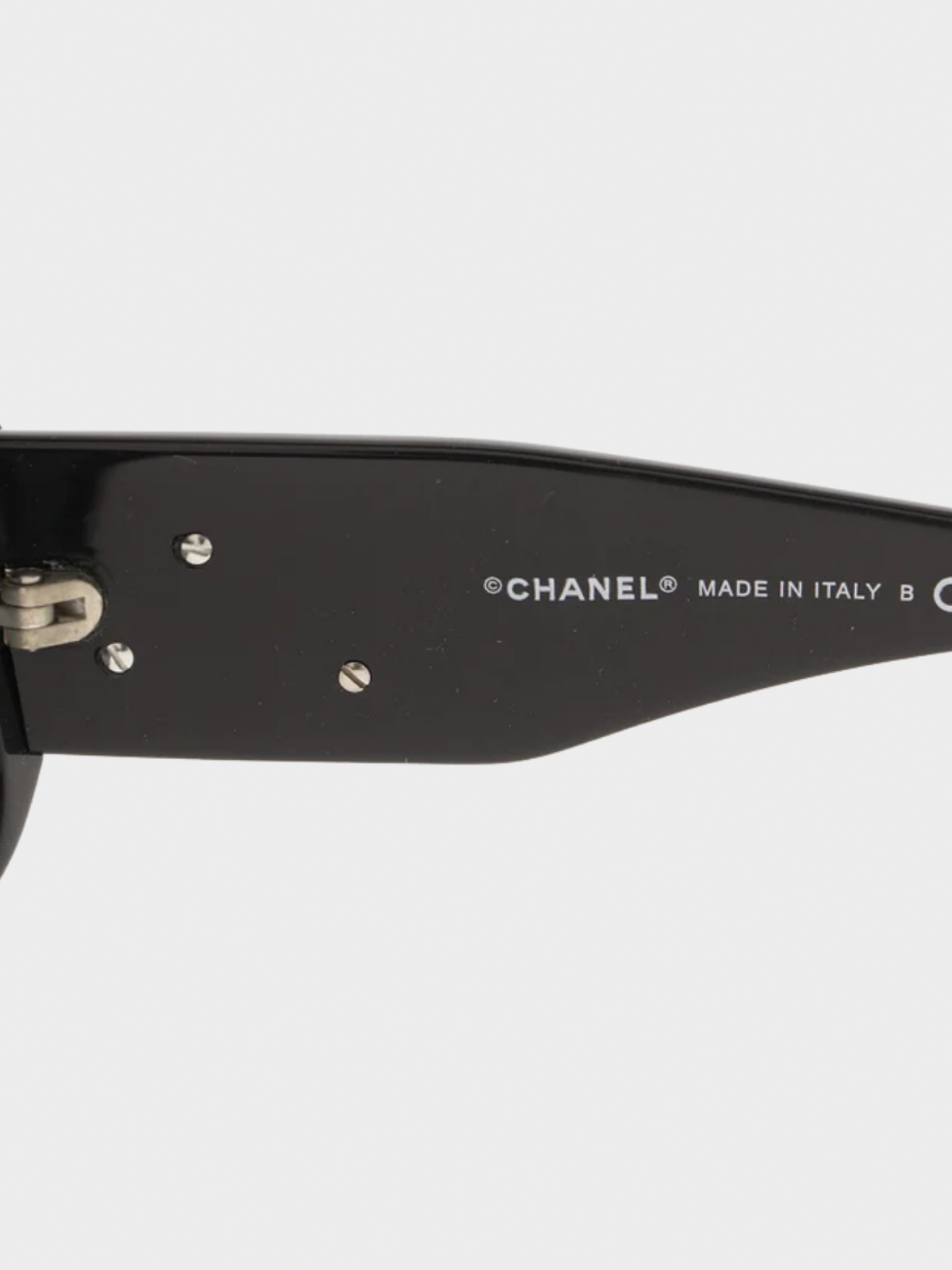 Chanel 2020s Black Camellia Sunglasses