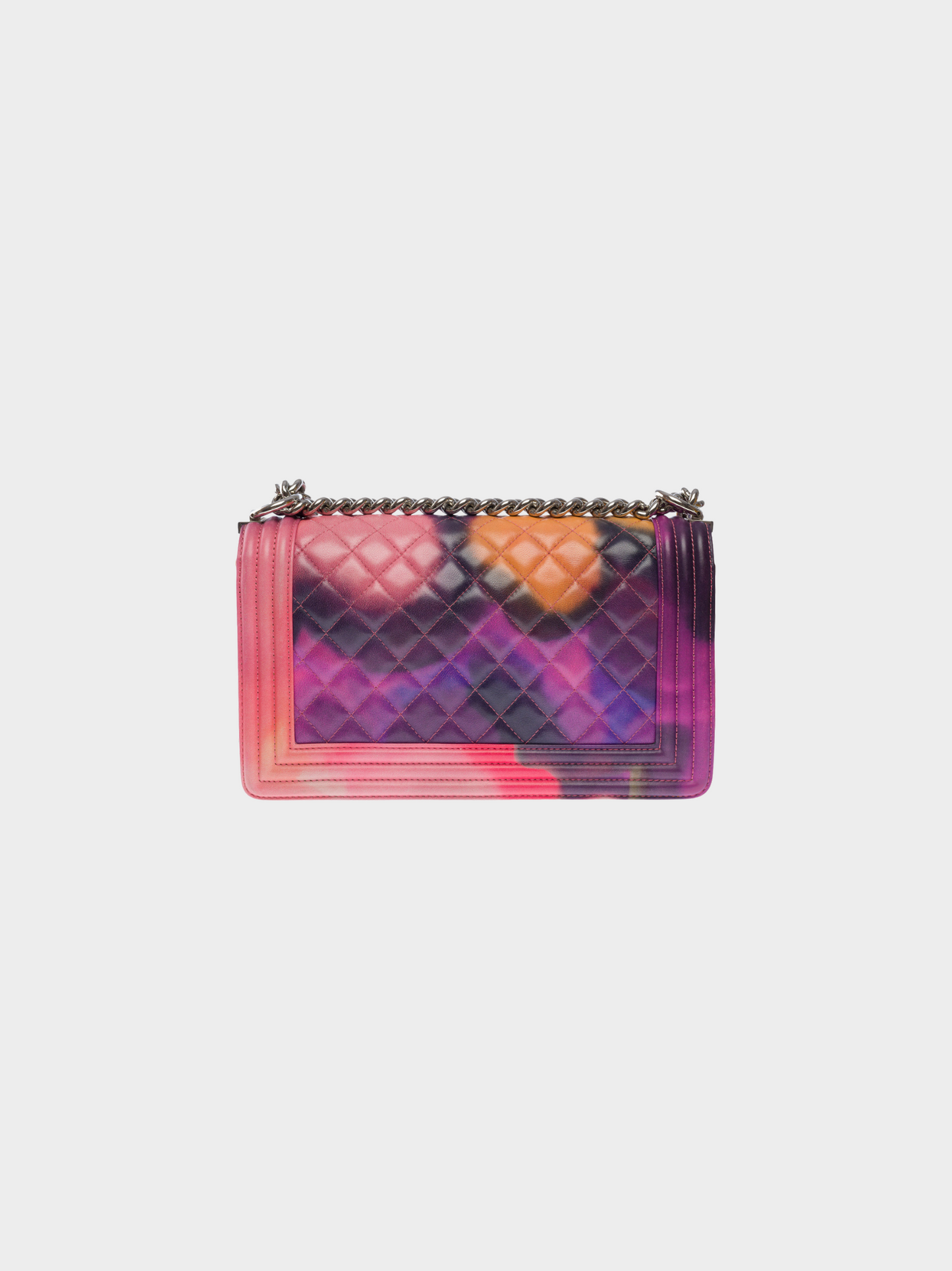 Chanel 2015 Flower Power Multicoloured Quilted Lambskin Flap Bag