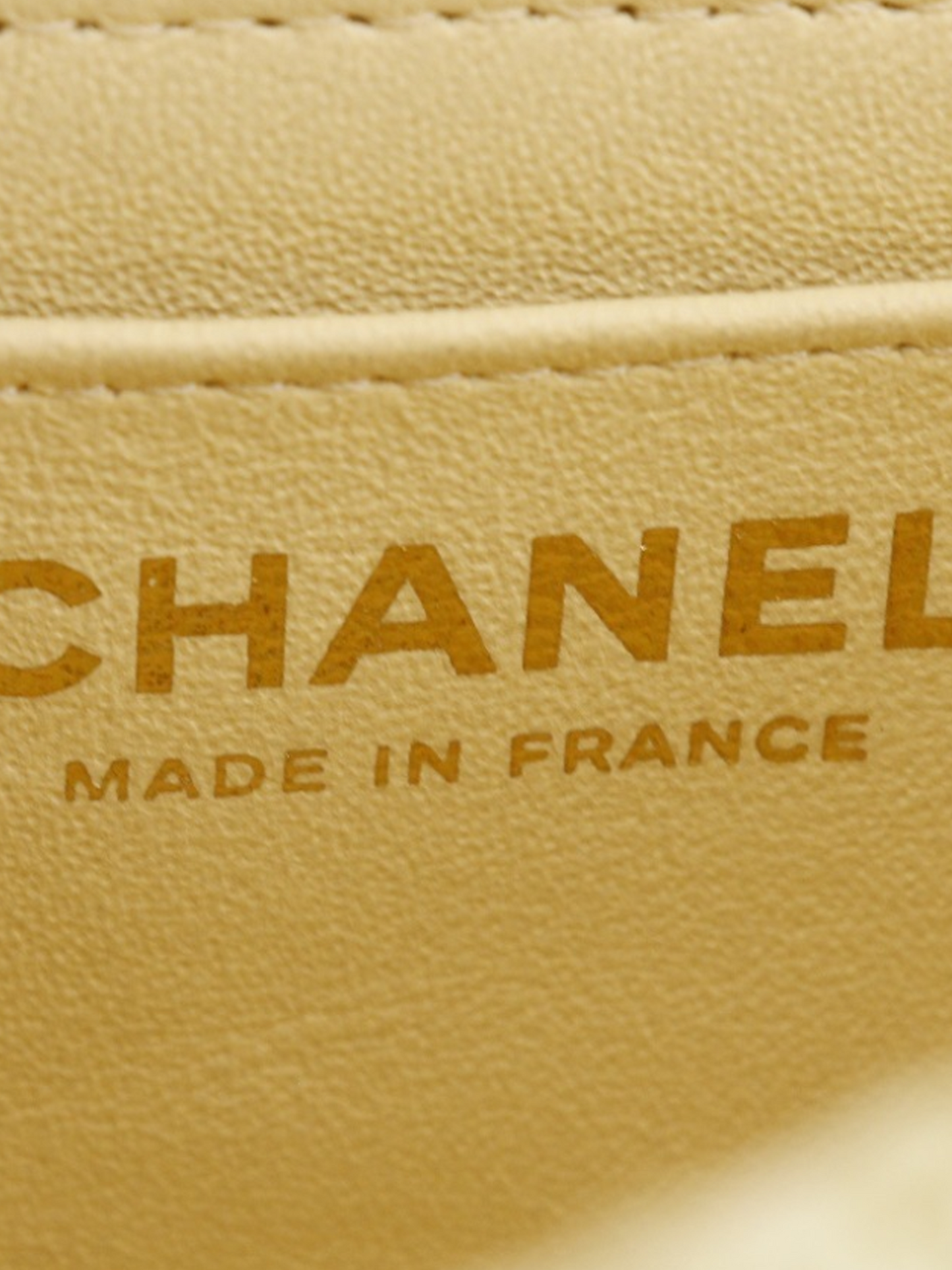 Chanel 2000s Pale Yellow Mini Matelasse Flap Bag