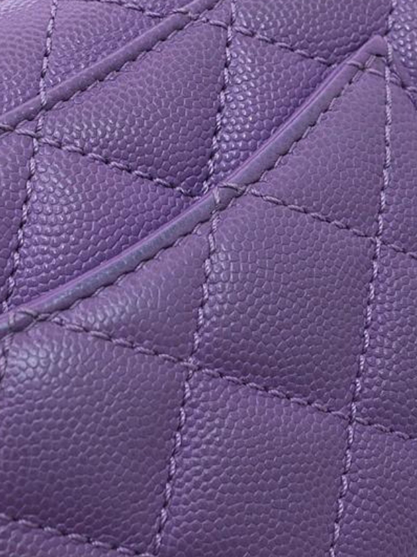 Chanel 2010s Coco Handle Mini Purple Leather Handbag