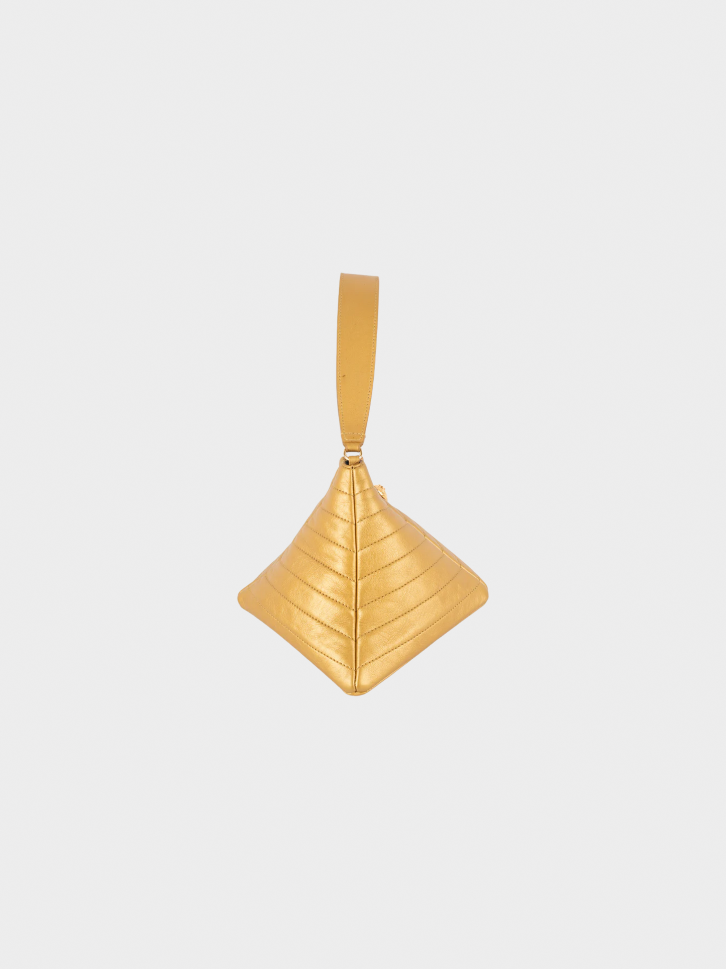 Chanel by Karl Lagerfeld Pre-fall 2019 Gold Pyramid Kheops Bag