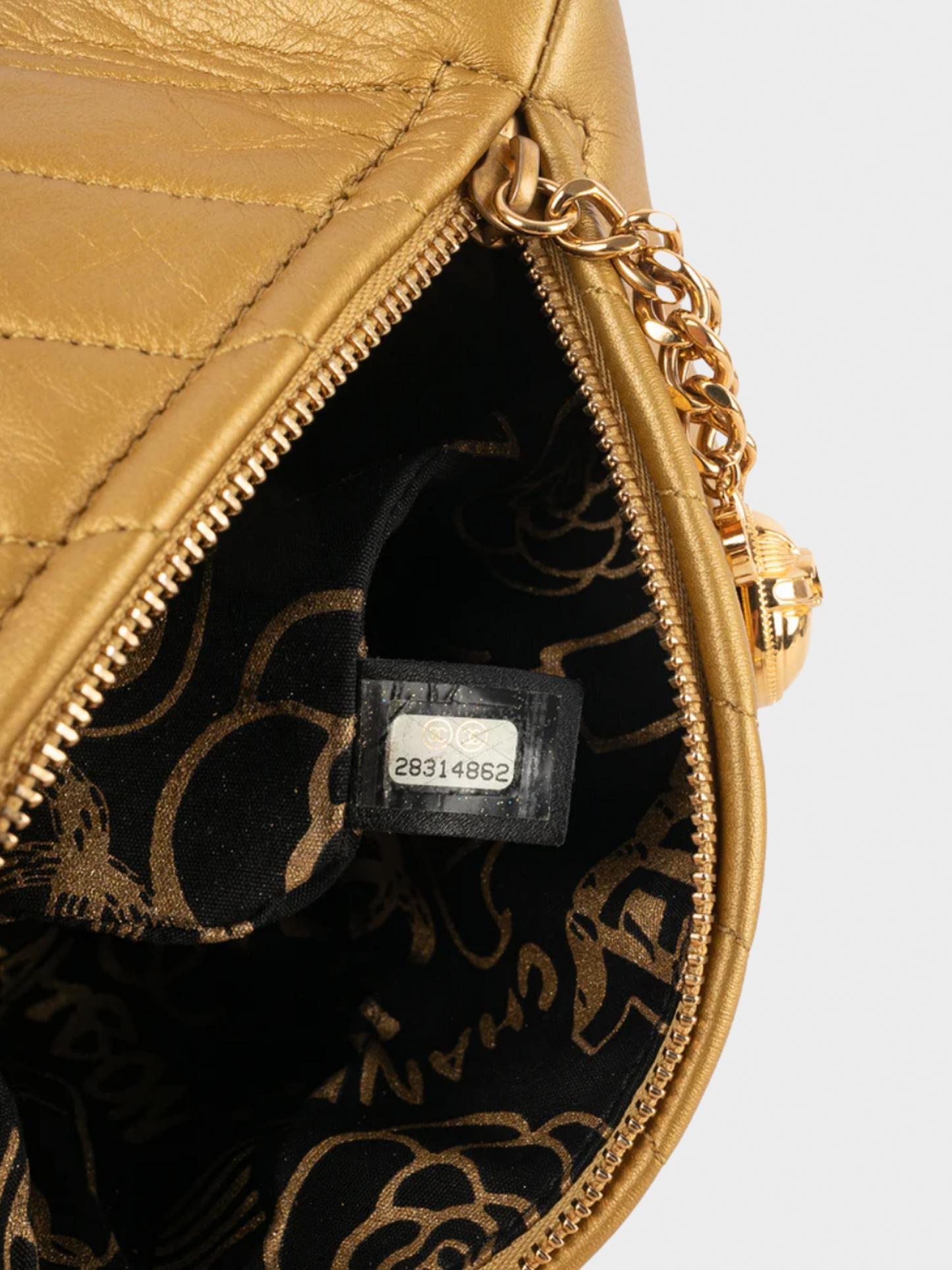 Chanel by Karl Lagerfeld Pre-fall 2019 Gold Pyramid Kheops Bag