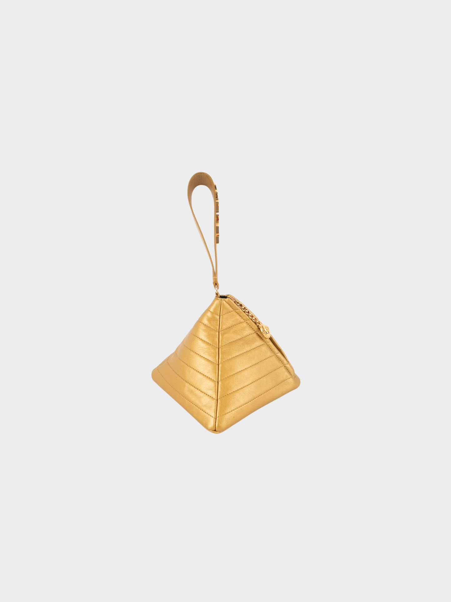 Chanel by Karl Lagerfeld Pre-fall 2019 Gold Pyramid Kheops Bag