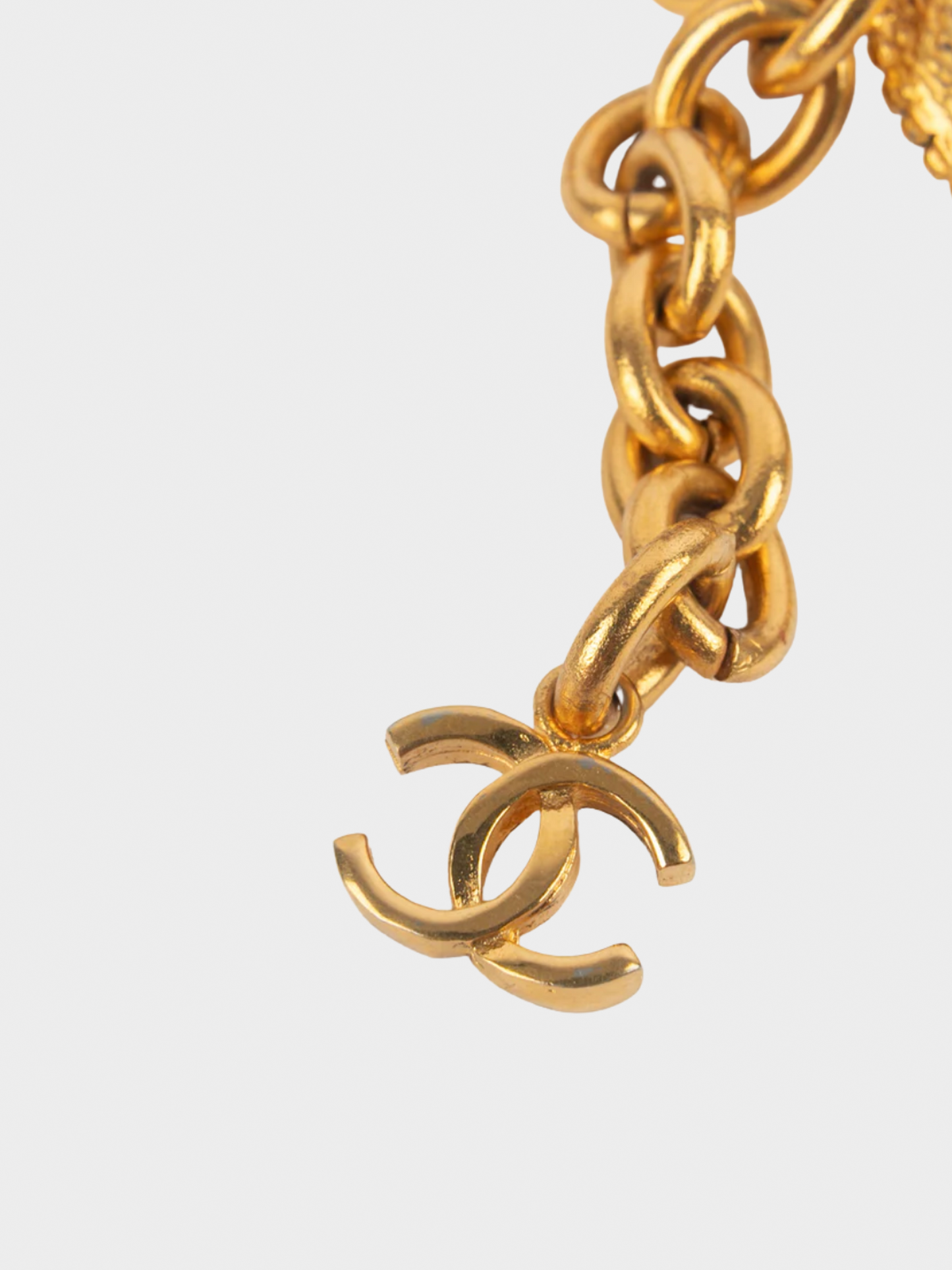 Chanel 1980s Golden Circle Buckle Belt
