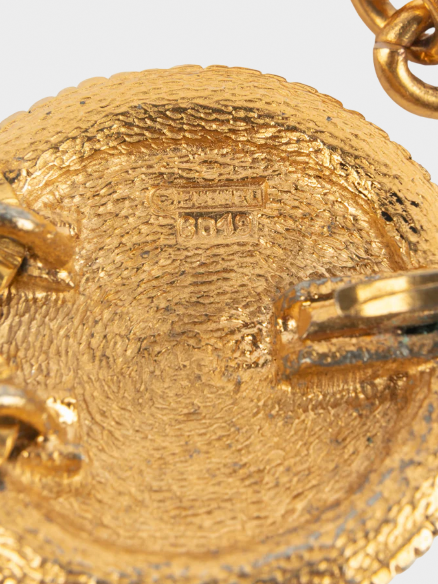 Chanel 1980s Golden Circle Buckle Belt