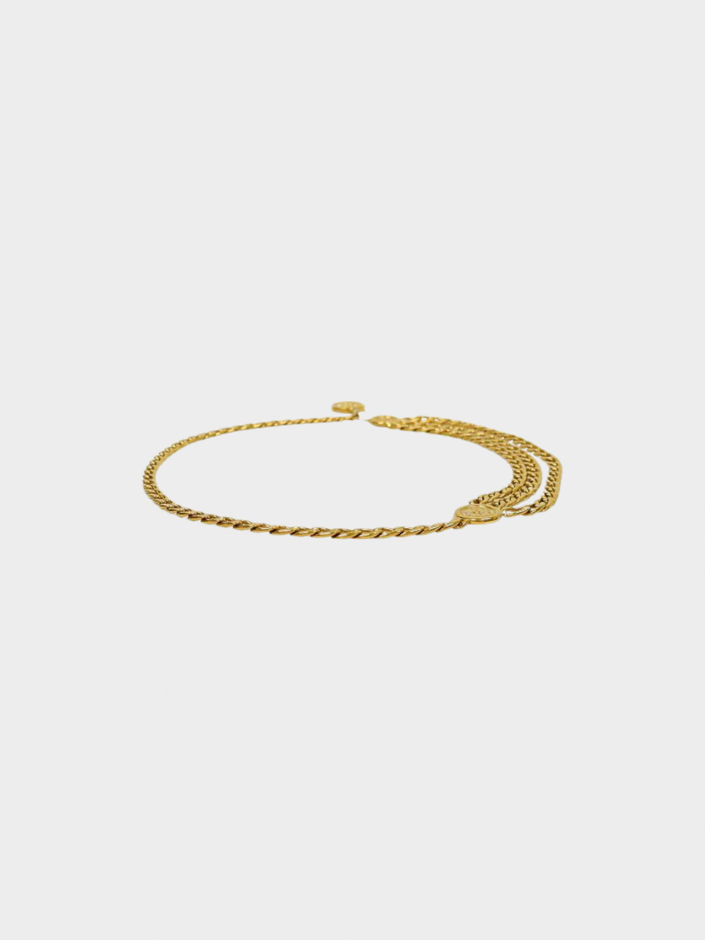 Chanel 1990s Gold Metal COCO Chain-link Belt