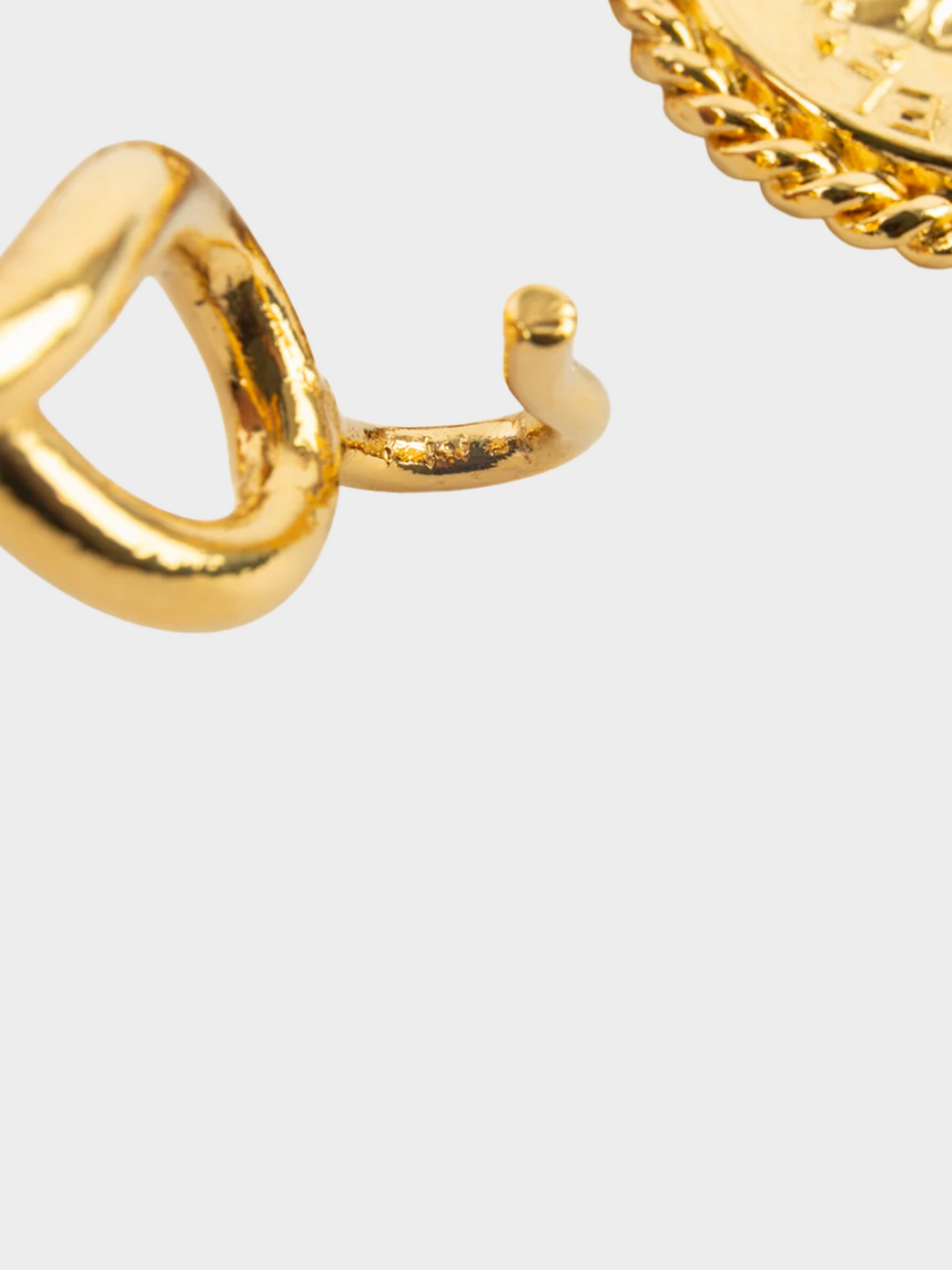 Chanel 1980s Gold Metal Bull Chain Belt