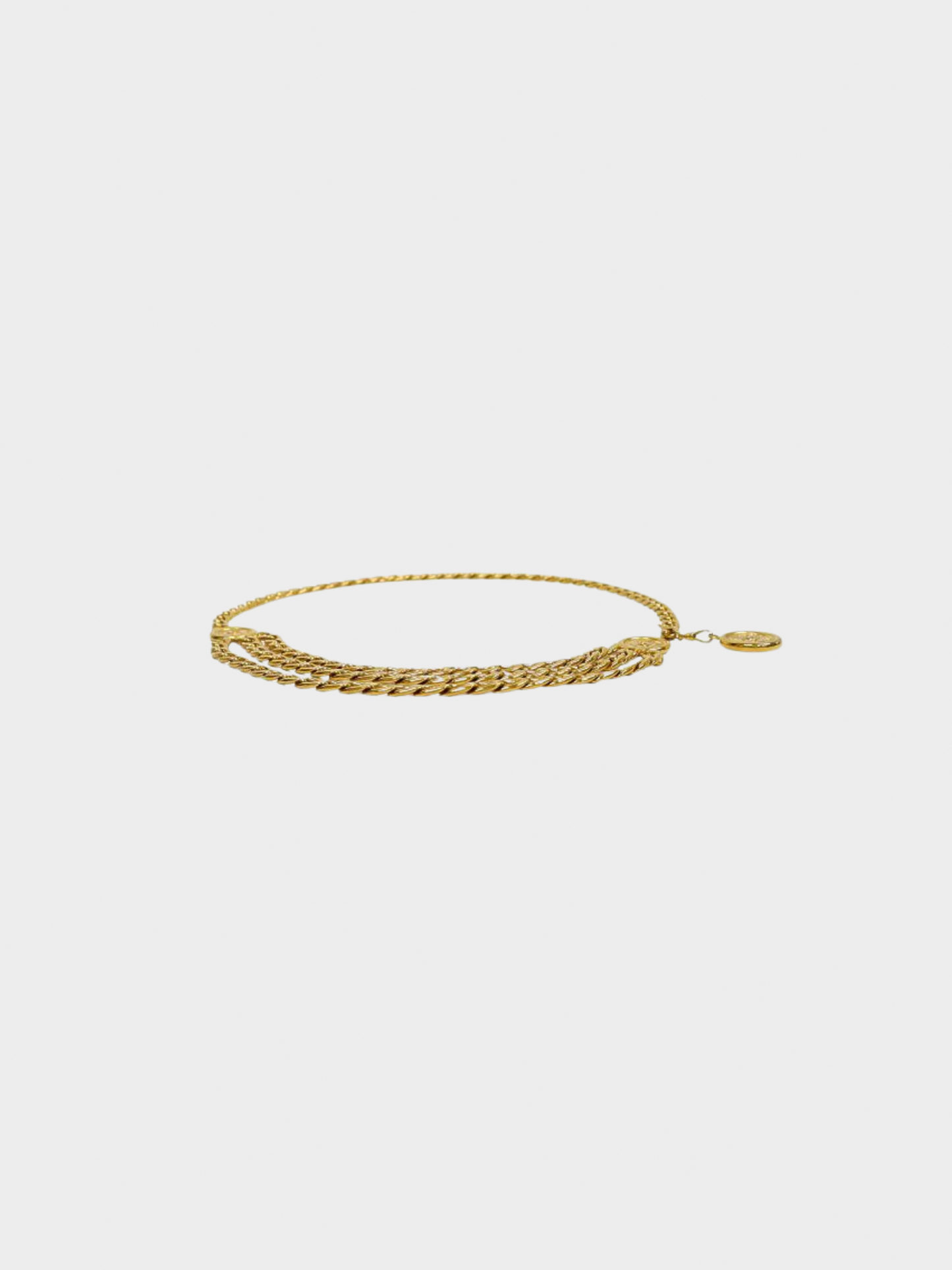 Chanel 1990s Gold Metal COCO Chain-link Belt