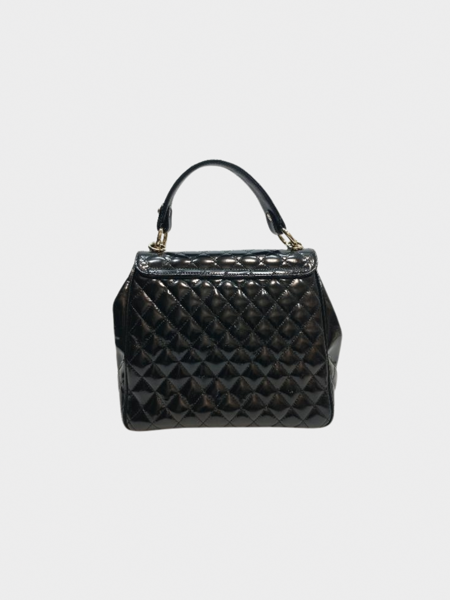Chanel 2008-2009 Black Quilted Mademoiselle Kelly Flap Bag