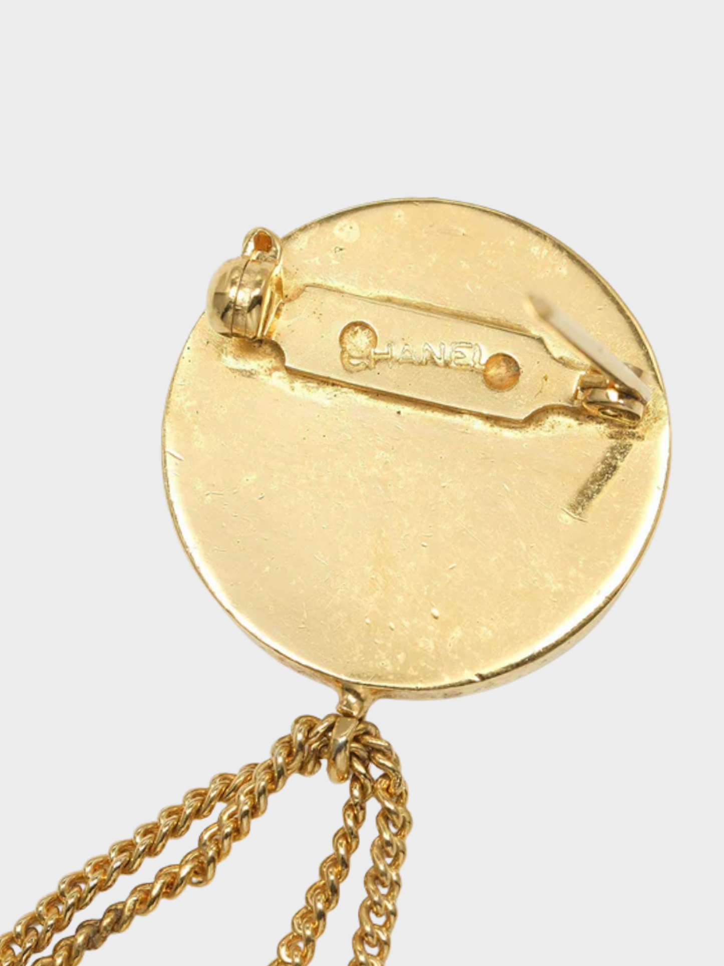 Chanel 1993 Gold-Plated Handbag Brooch