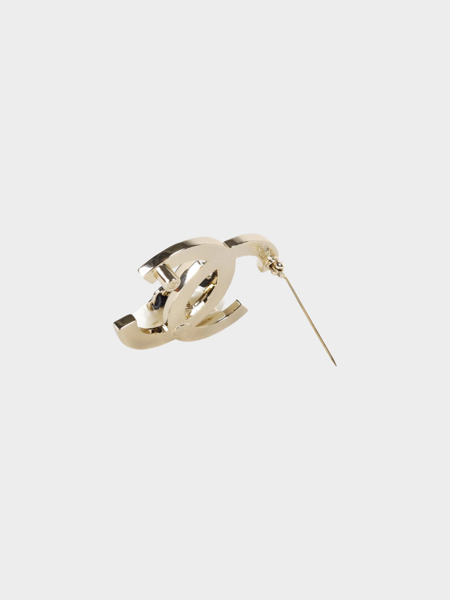 Chanel Cruise 2023 Champagne Gold CC Bag Charm Brooch