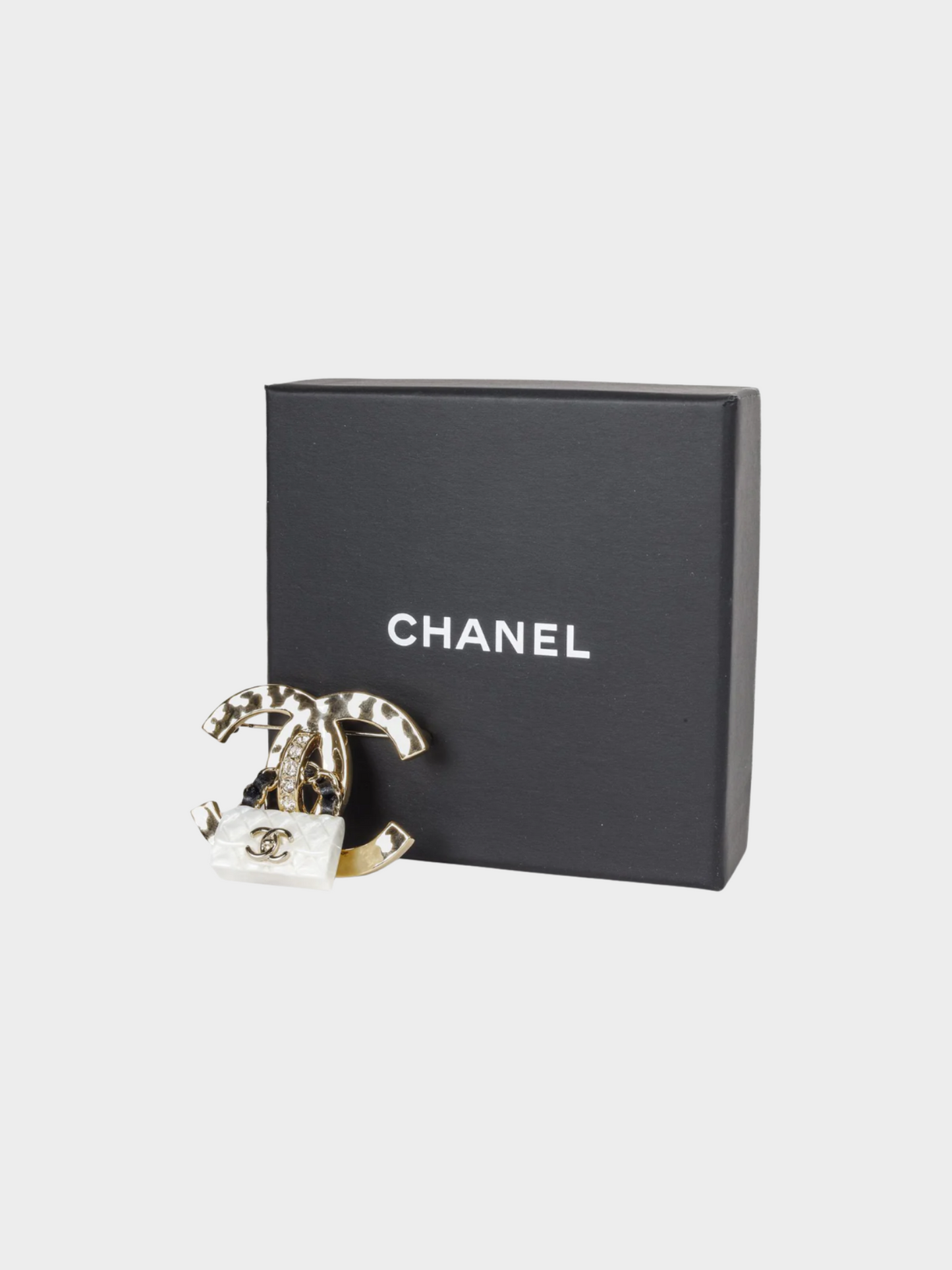 Chanel Cruise 2023 Champagne Gold CC Bag Charm Brooch