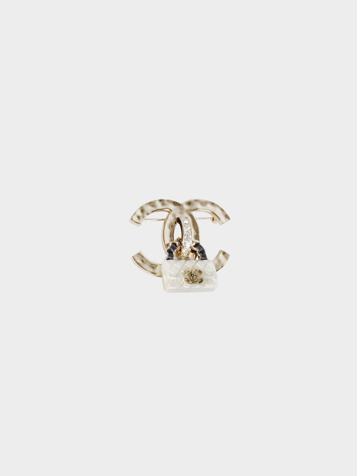Chanel Cruise 2023 Champagne Gold CC Bag Charm Brooch
