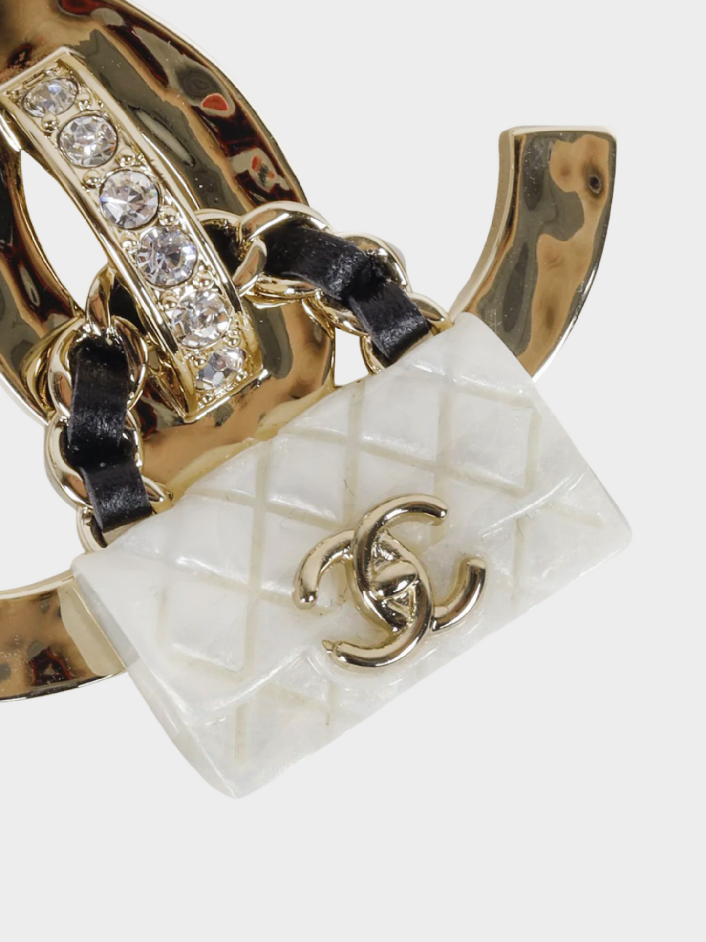 Chanel Cruise 2023 Champagne Gold CC Bag Charm Brooch
