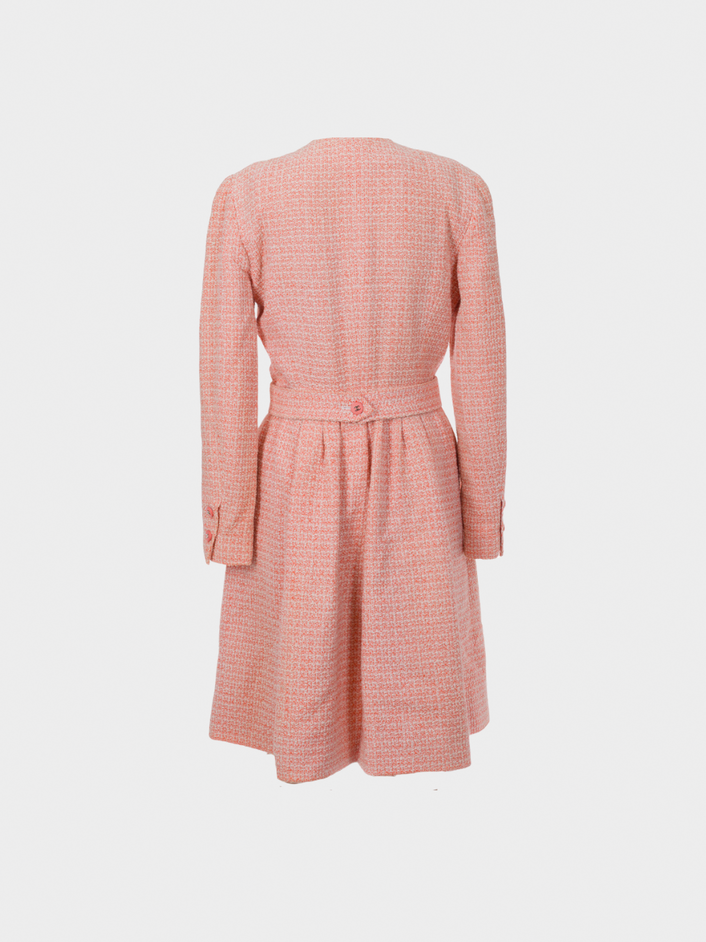 Chanel Summer 1996 Pink Tweed Summer Coat