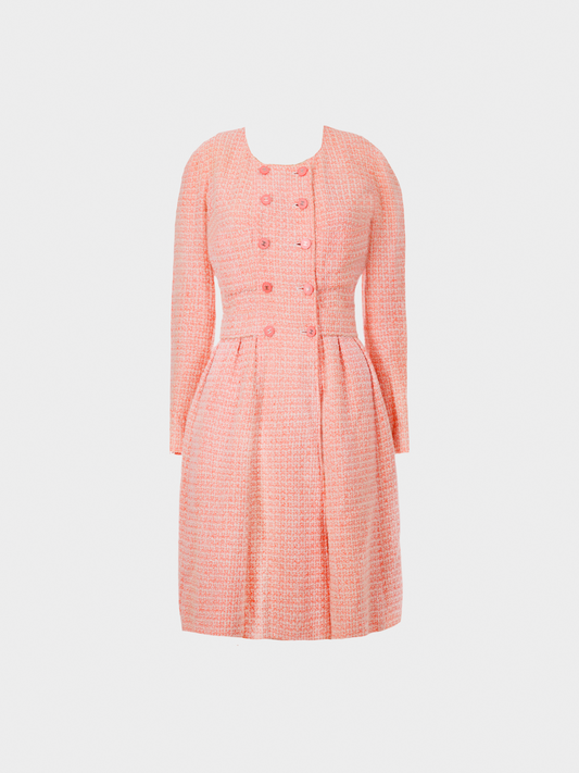 Chanel Summer 1996 Pink Tweed Summer Coat