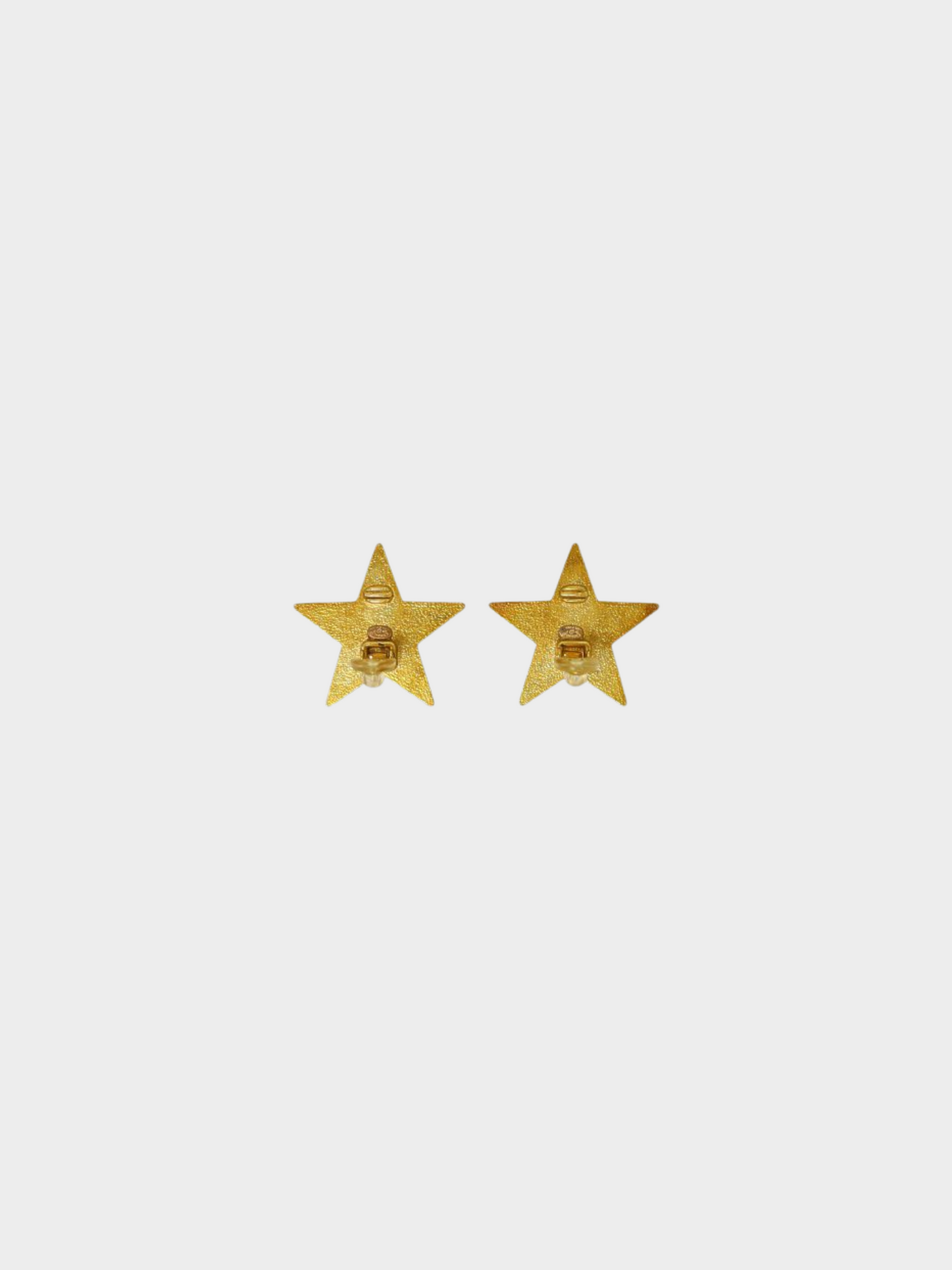 Chanel 2001 Gold Coco Star Earrings