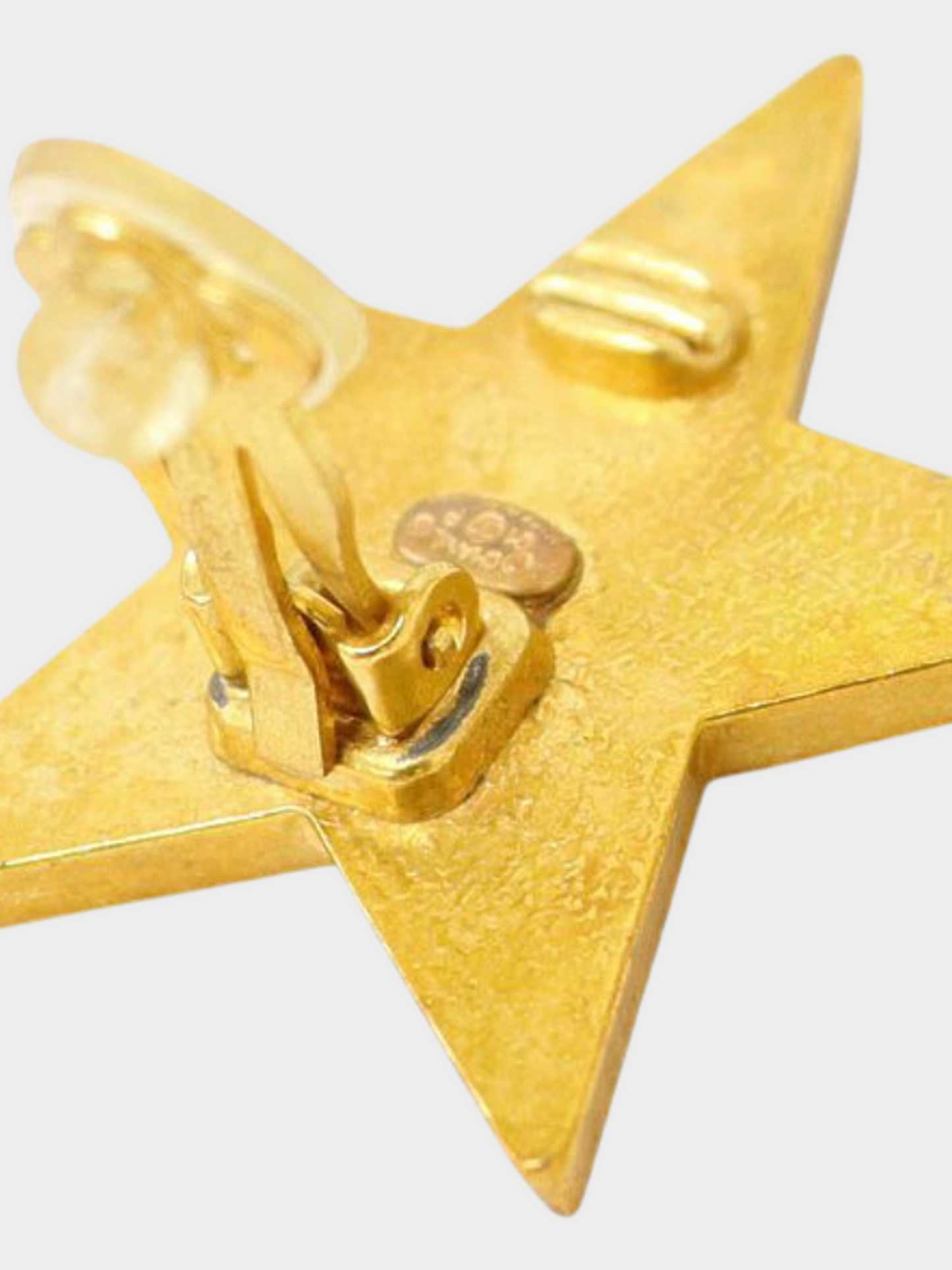 Chanel 2001 Gold Coco Star Earrings