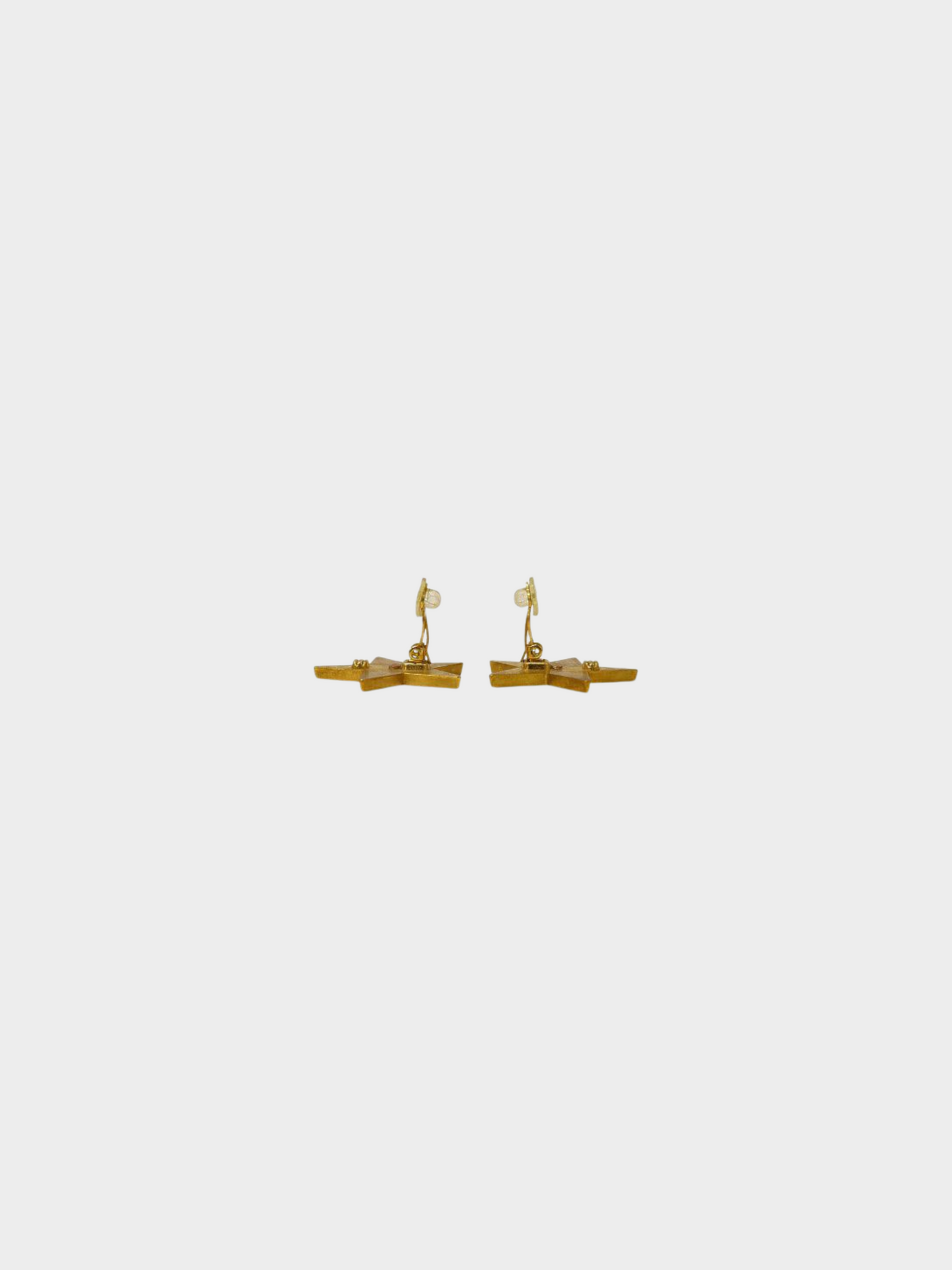 Chanel 2001 Gold Coco Star Earrings