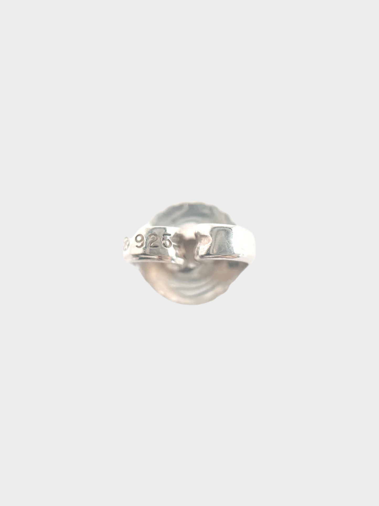 Chanel 2000s Silver Oval Drop Earrings