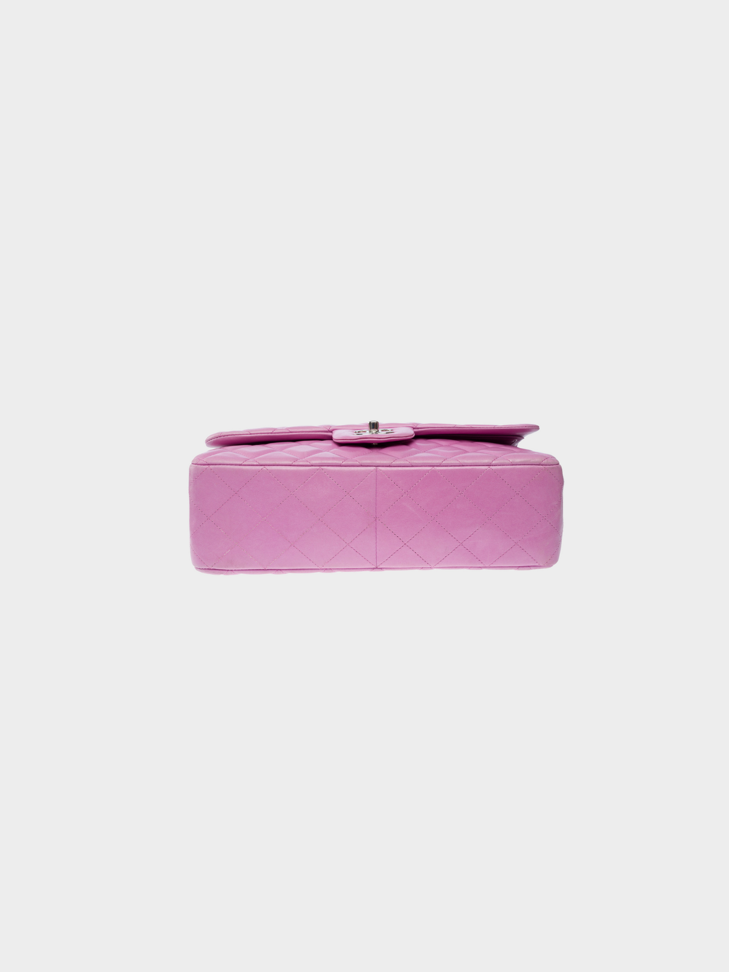 Chanel 2010s Purple Quilted Lambskin Leather Jumbo Classic Double Flap Bag