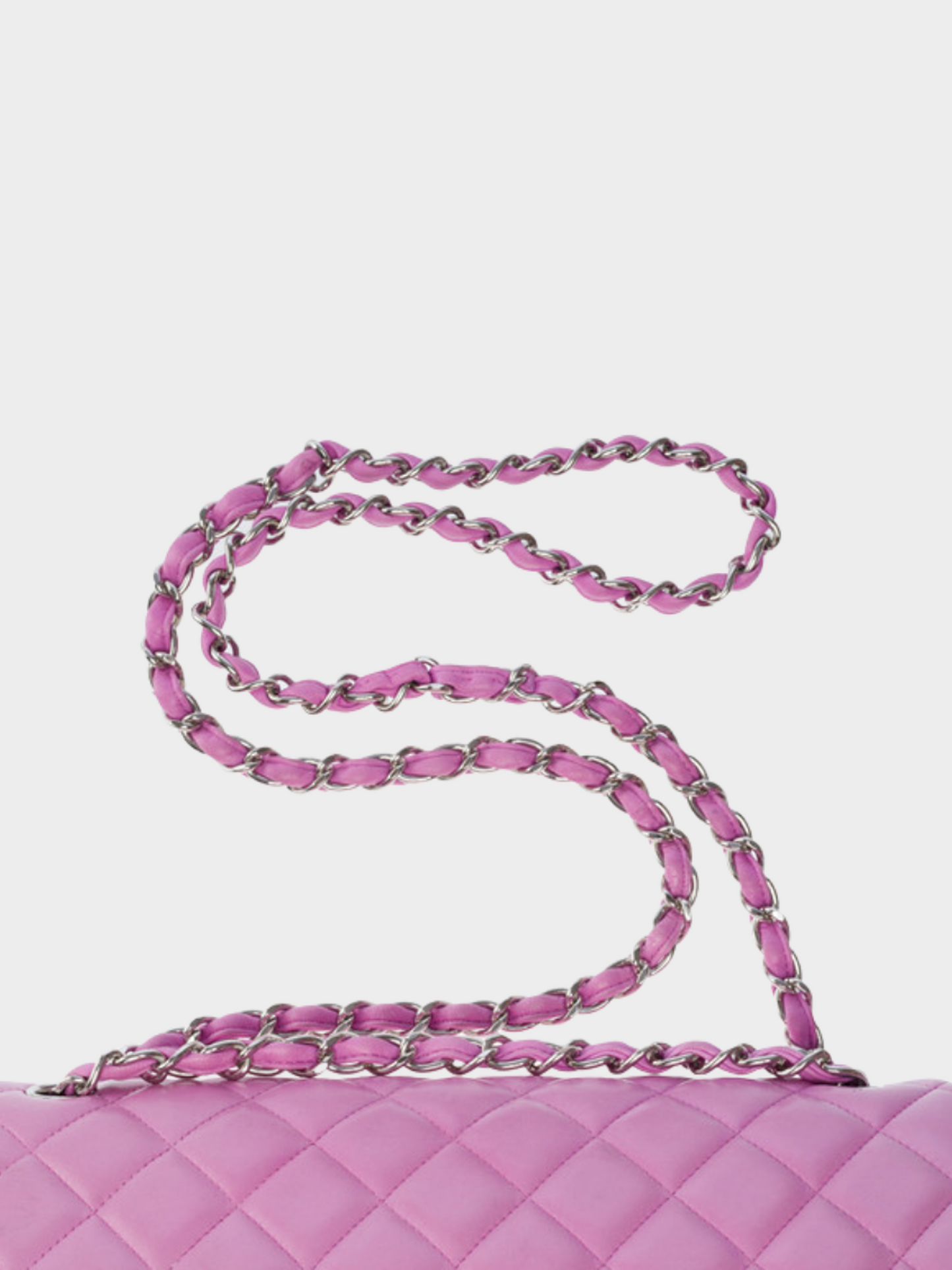 Chanel 2010s Purple Quilted Lambskin Leather Jumbo Classic Double Flap Bag