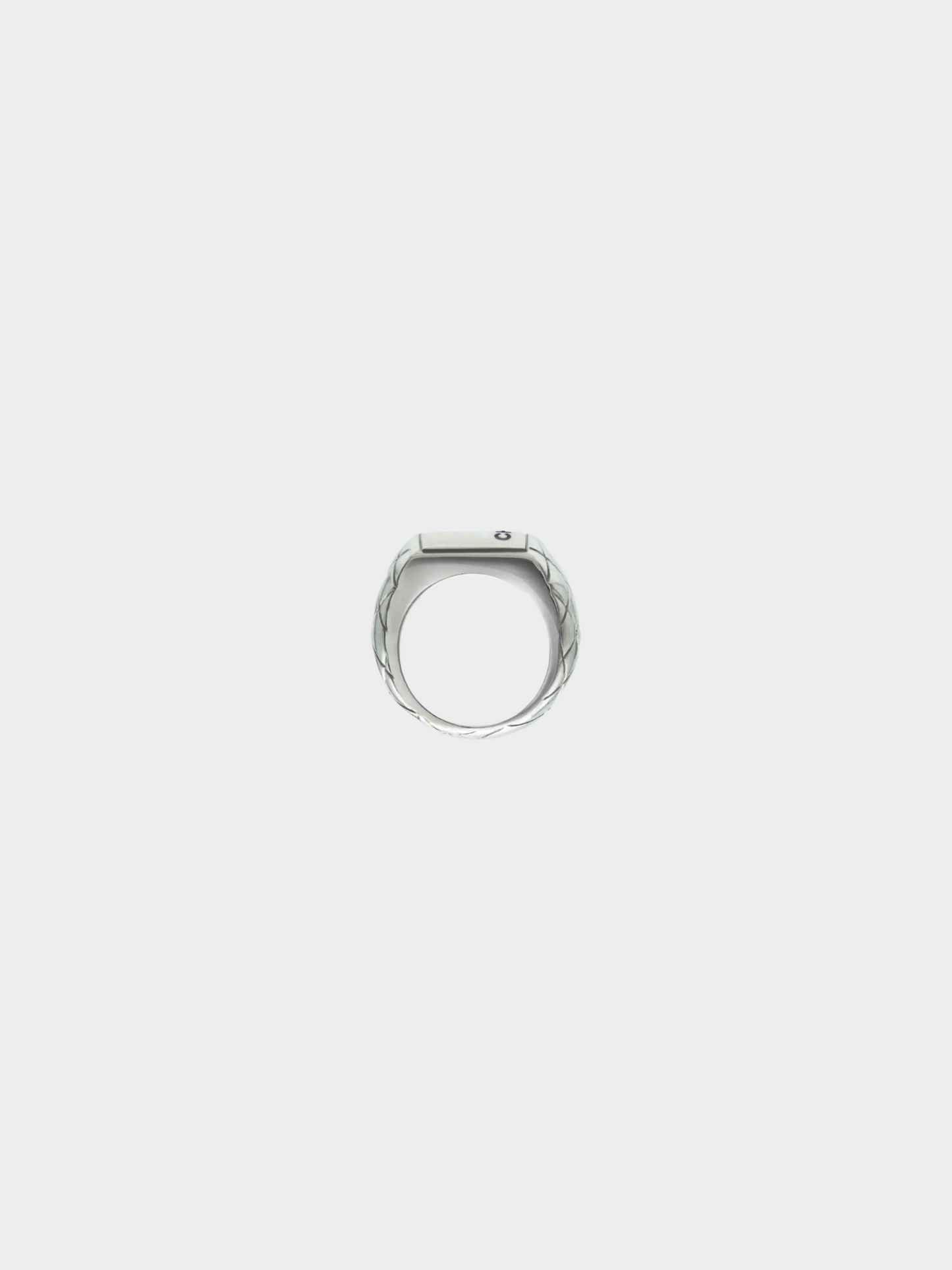 Chanel by Karl Lagerfeld 2000s Silver Crush Ring