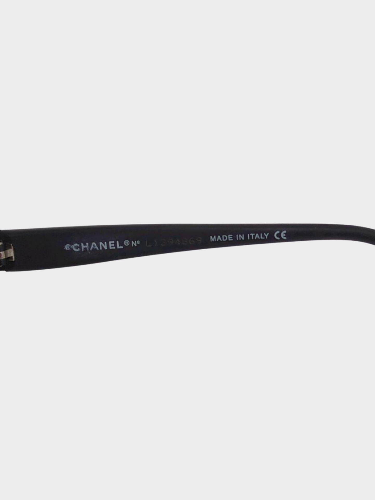 Chanel 2000s Brown Shield Rimless Sunglasses