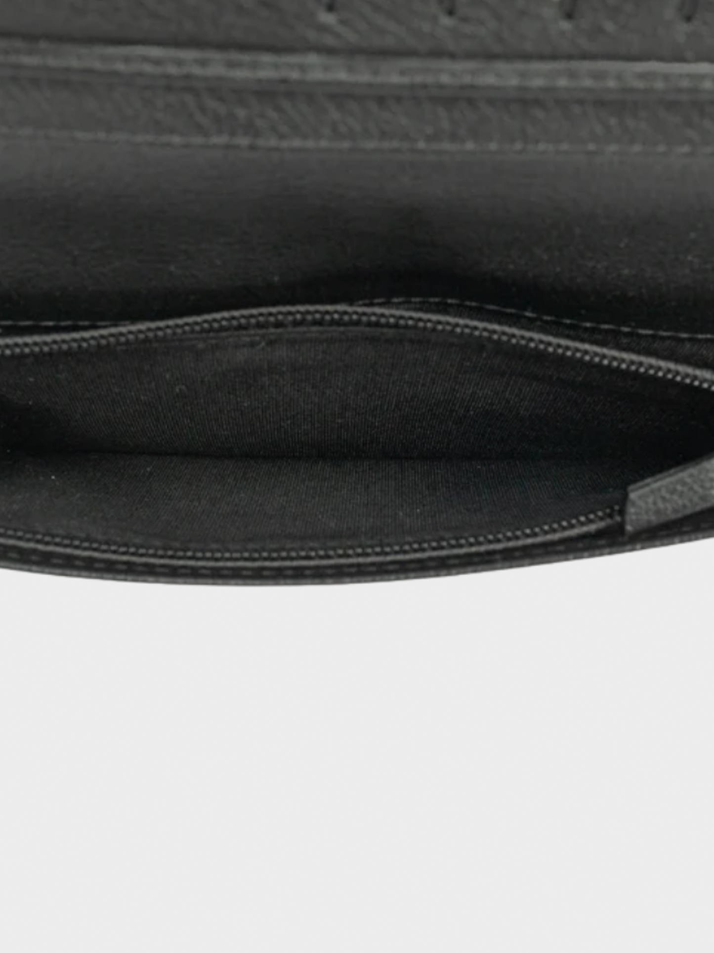 Chanel 2009-2010 Black Camellia Leather Wallet