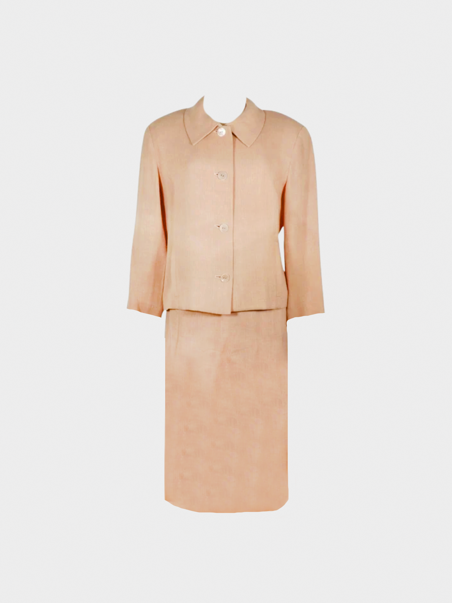 Chloé 1990s Beige Blazer and Skirt Set