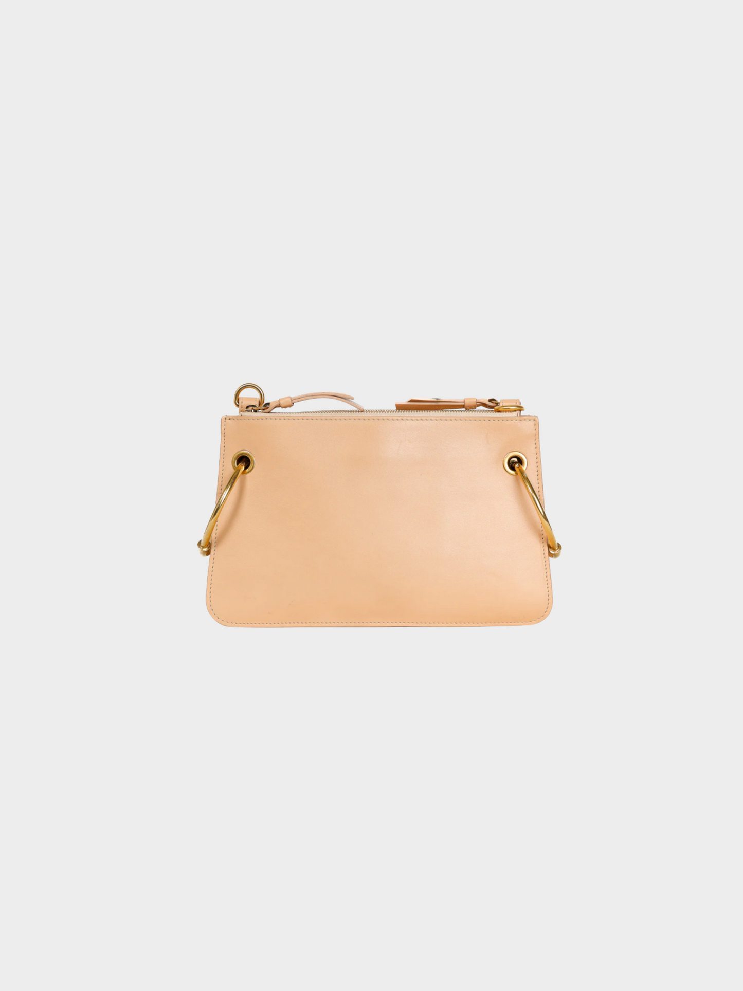 Chloe Autumn 2018 Mini Roy Light Beige Peach Leather and Suede Crossbody