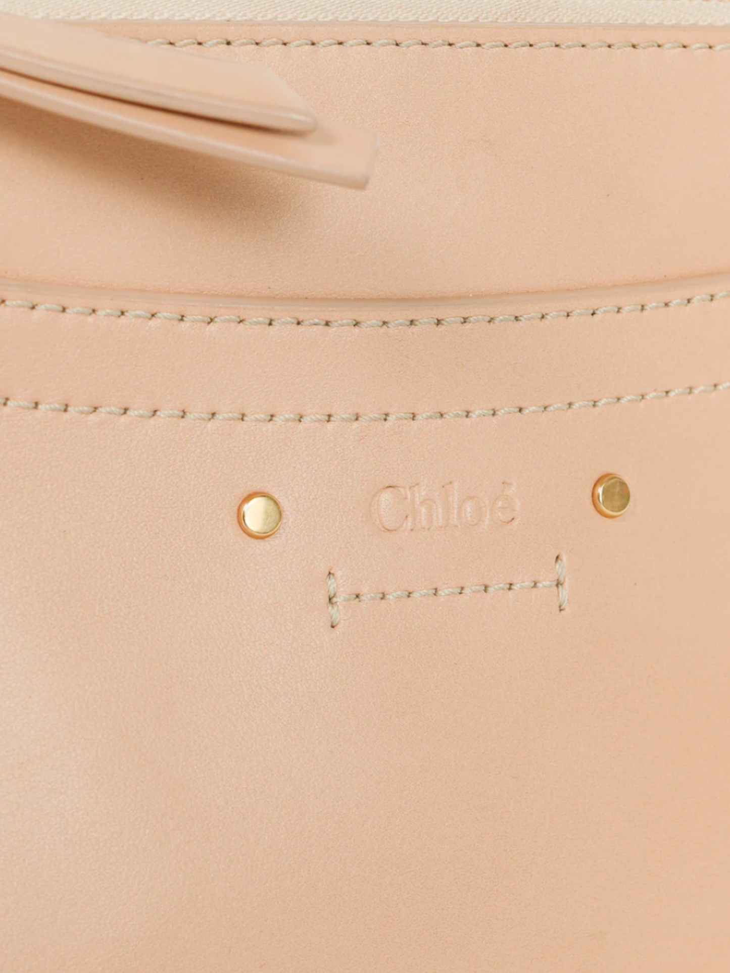 Chloe Autumn 2018 Mini Roy Light Beige Peach Leather and Suede Crossbody