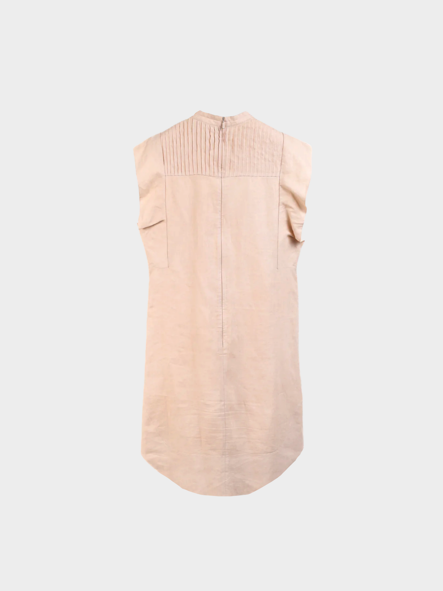 Chloe SS 2018 Biscuit Pink Embroidered Linen Mini Dress