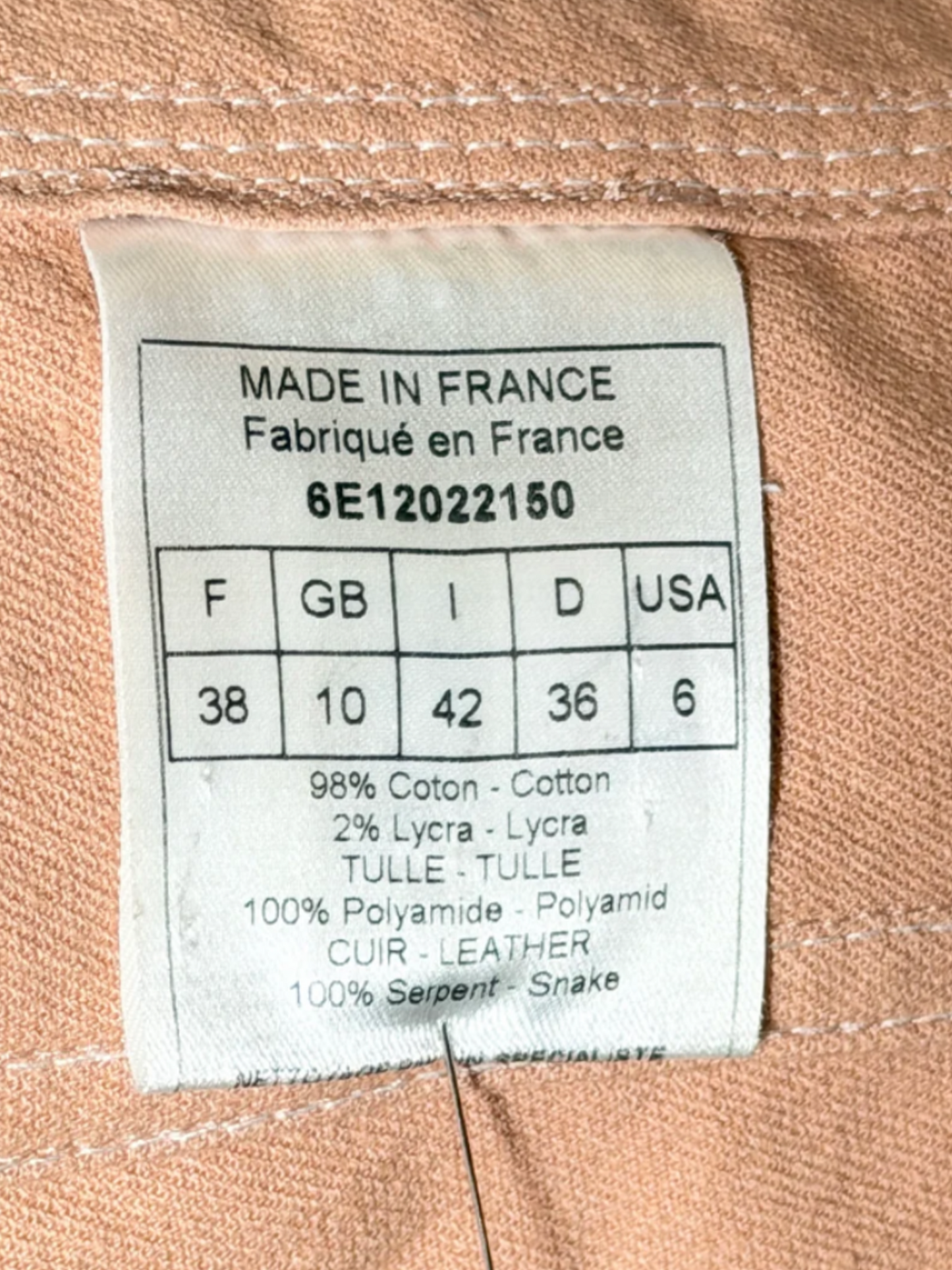 Christian Dior SS 2006 Beige Distressed Jacket