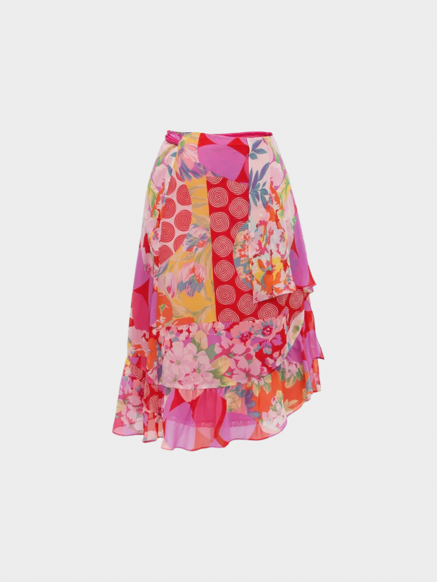 Christian Lacroix 2000s Pink Lace Cardigan Top and Skirt Set