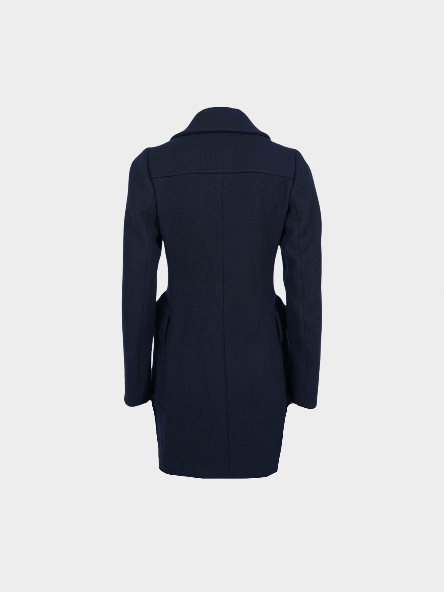 Prada FW 2001 Blue Wool Coat