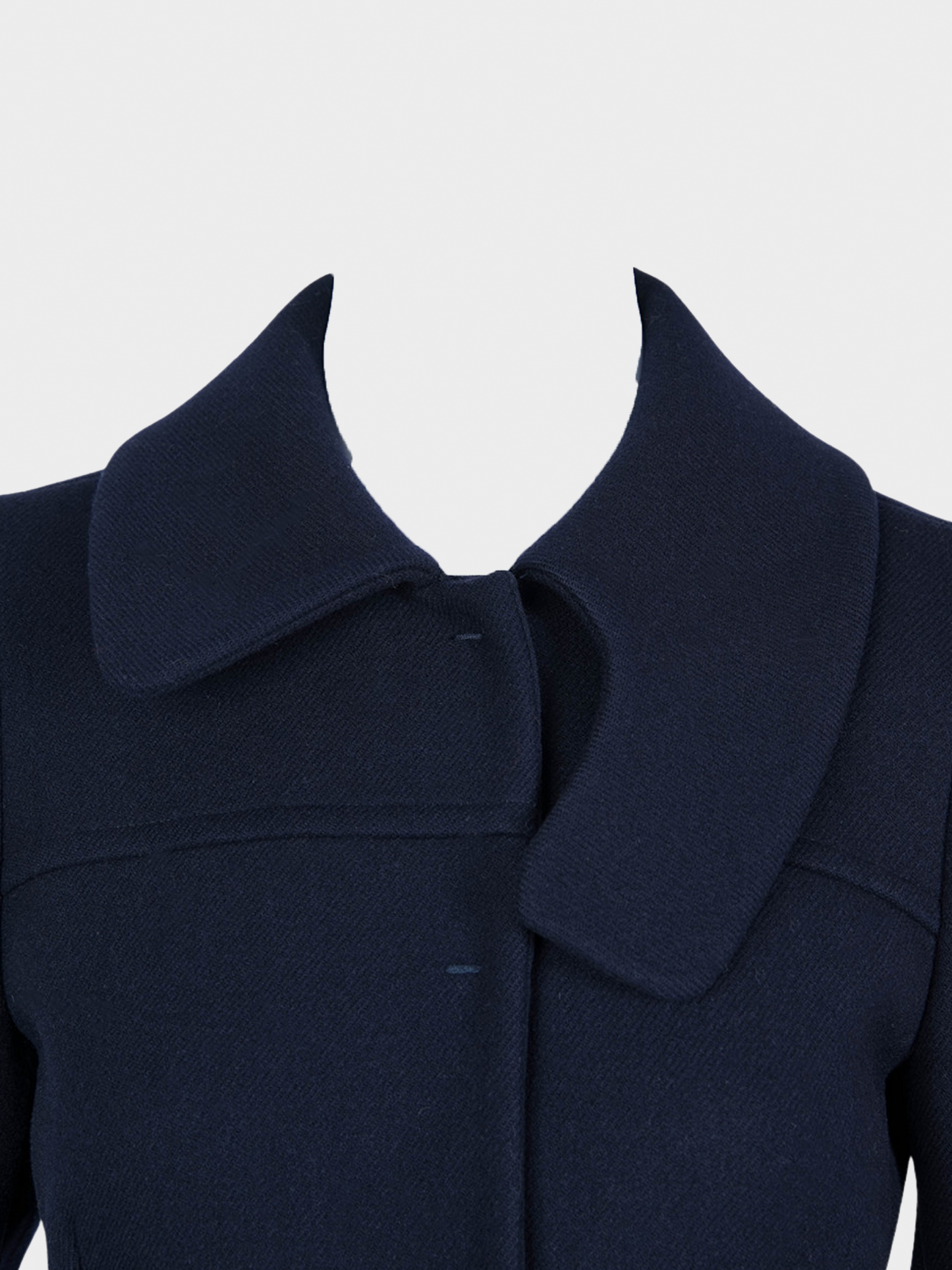 Prada FW 2001 Blue Wool Coat