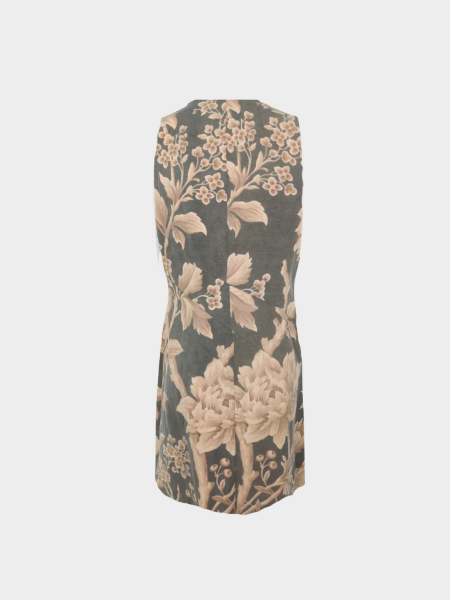Junya Watanabe SS 1993 Army Green Floral Printed Vest Dress