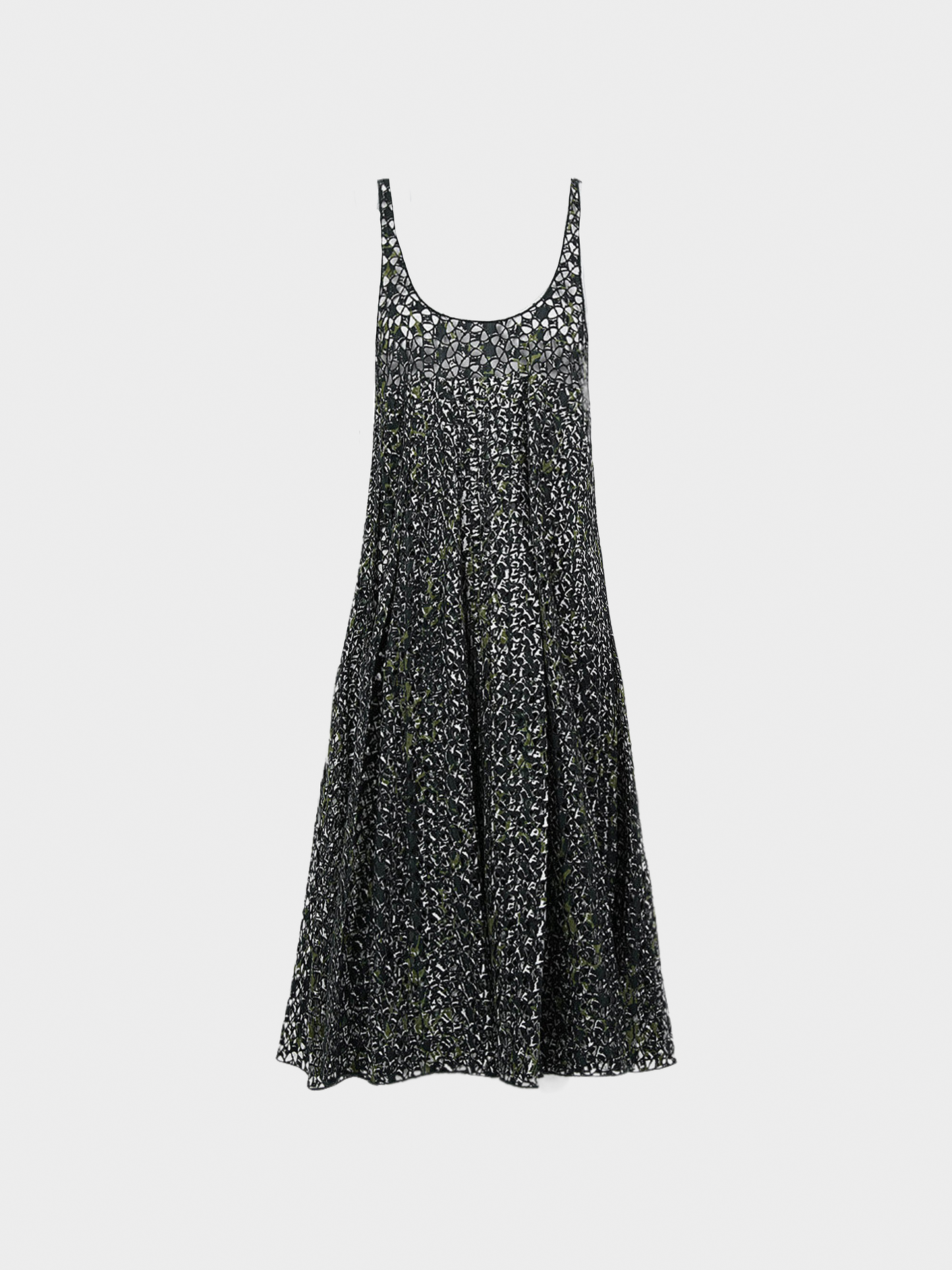 Miu Miu SS 2001 Runway Black Perforated Dress