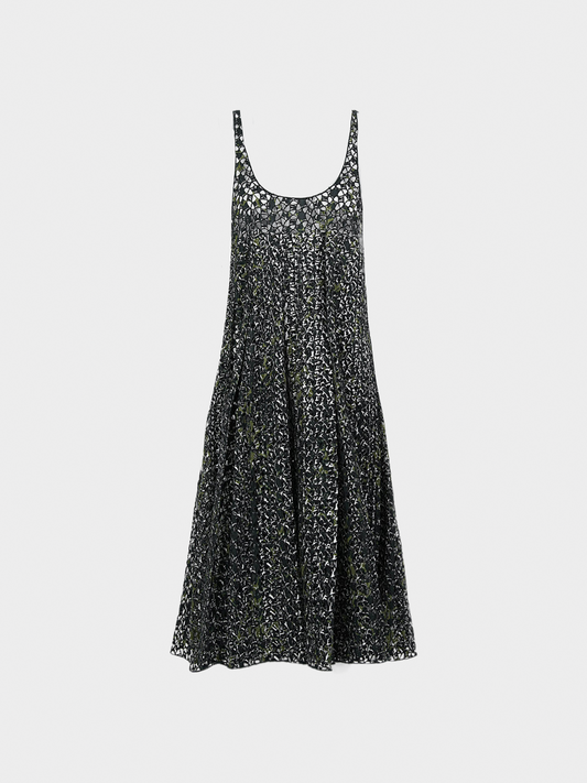 Miu Miu SS 2001 Runway Black Perforated Dress
