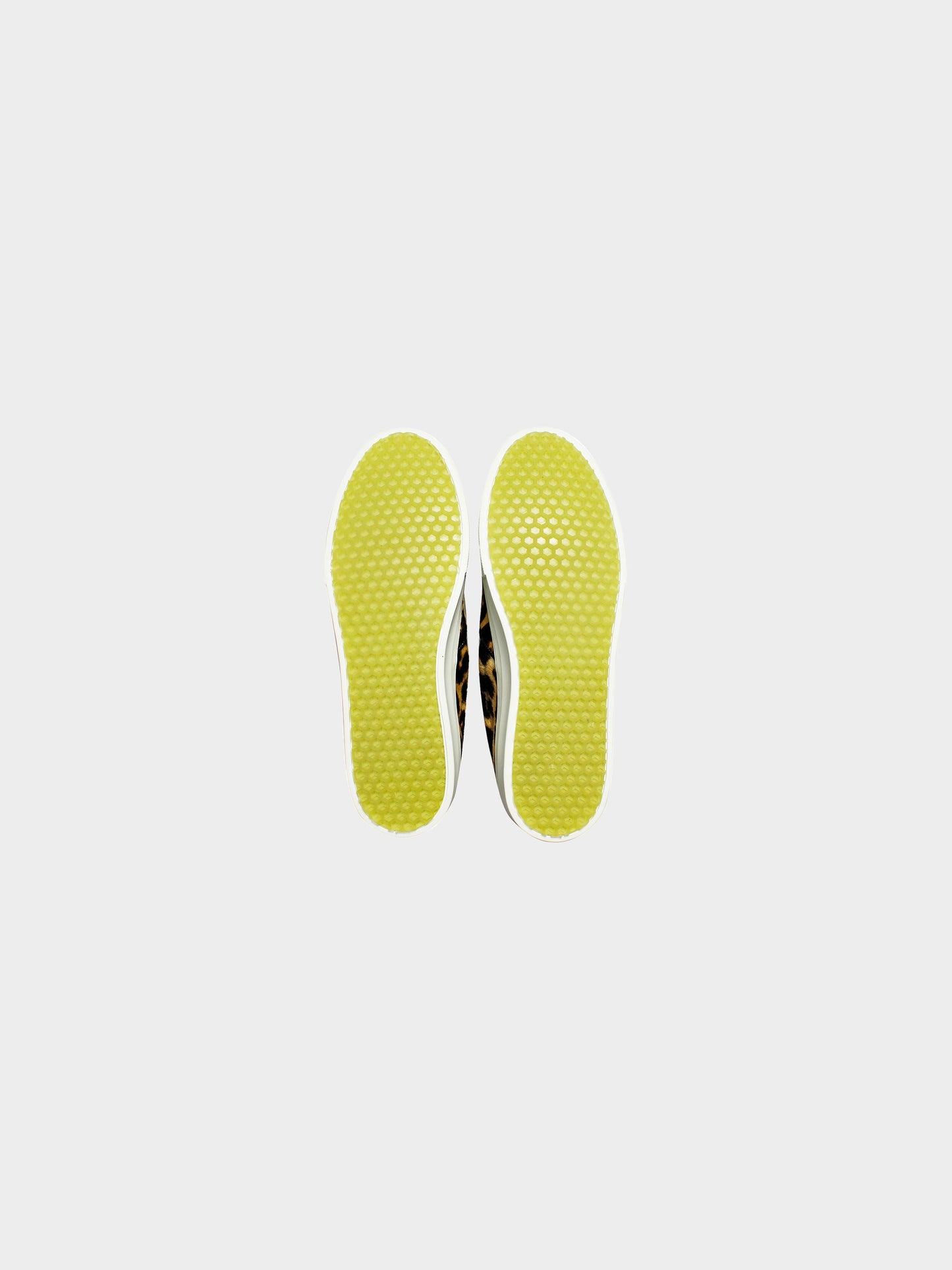 Céline by Phoebe Philo 2010s Pony Hair Leopard Print Slip-Ons