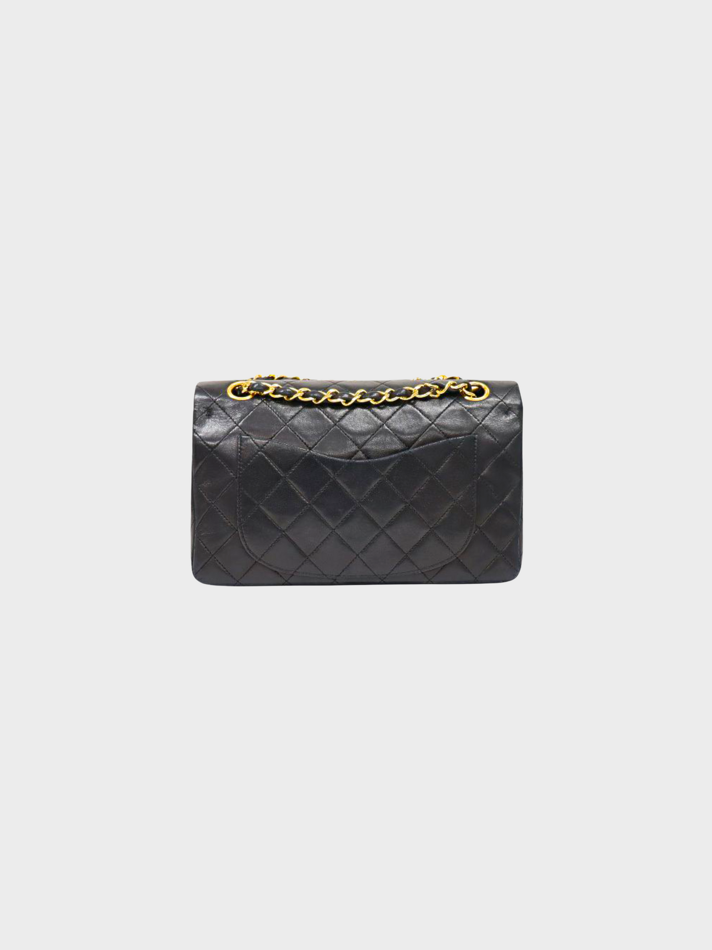 Chanel 1990s Black Matelasse Chain Shoulder Bag