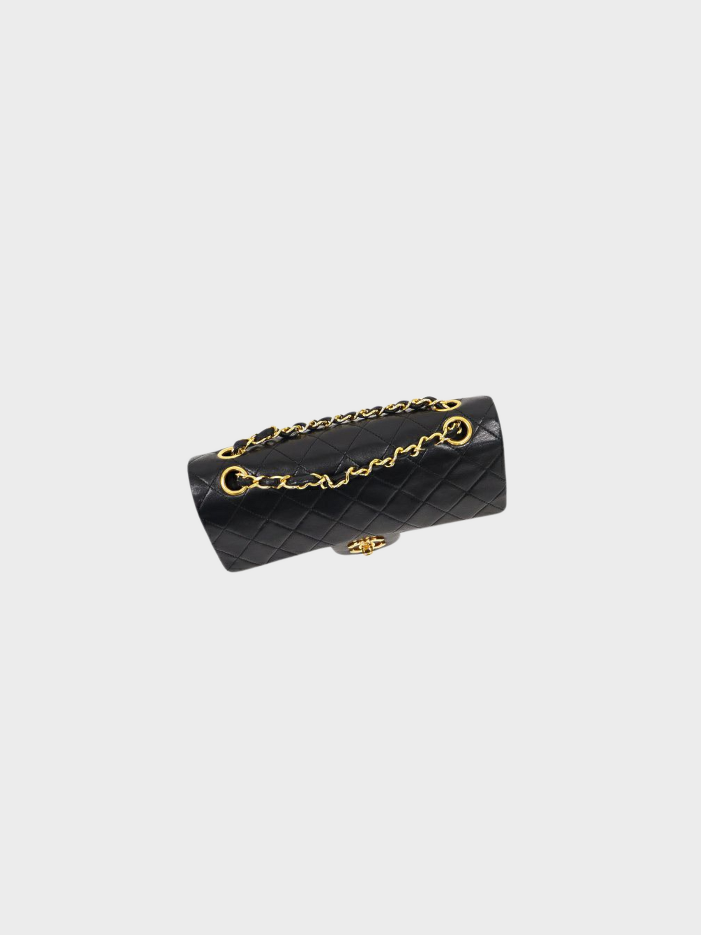 Chanel 1990s Black Matelasse Chain Shoulder Bag