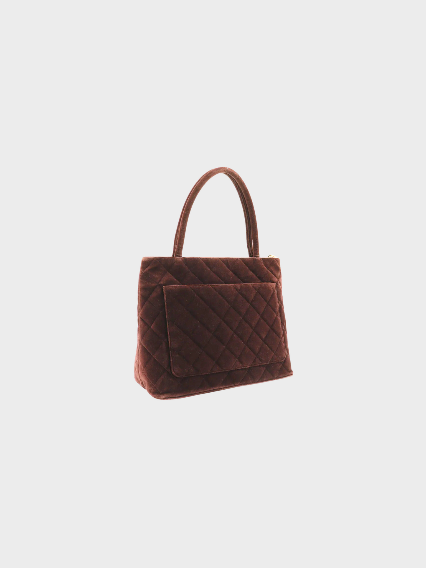 Chanel 1990s Brown Velvet Tote Bag
