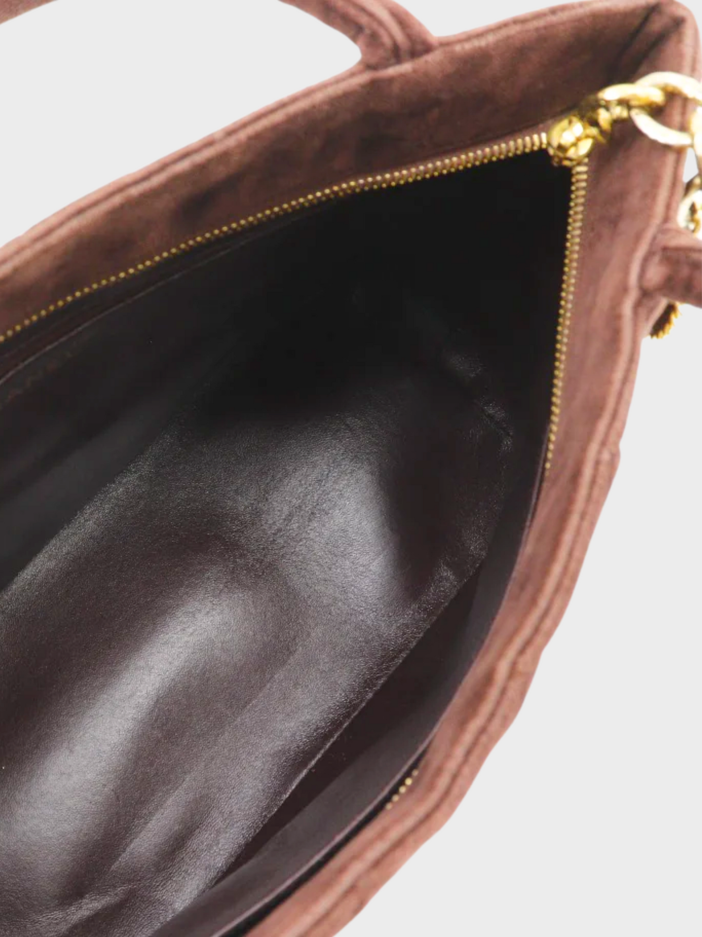 Chanel 1990s Brown Velvet Tote Bag