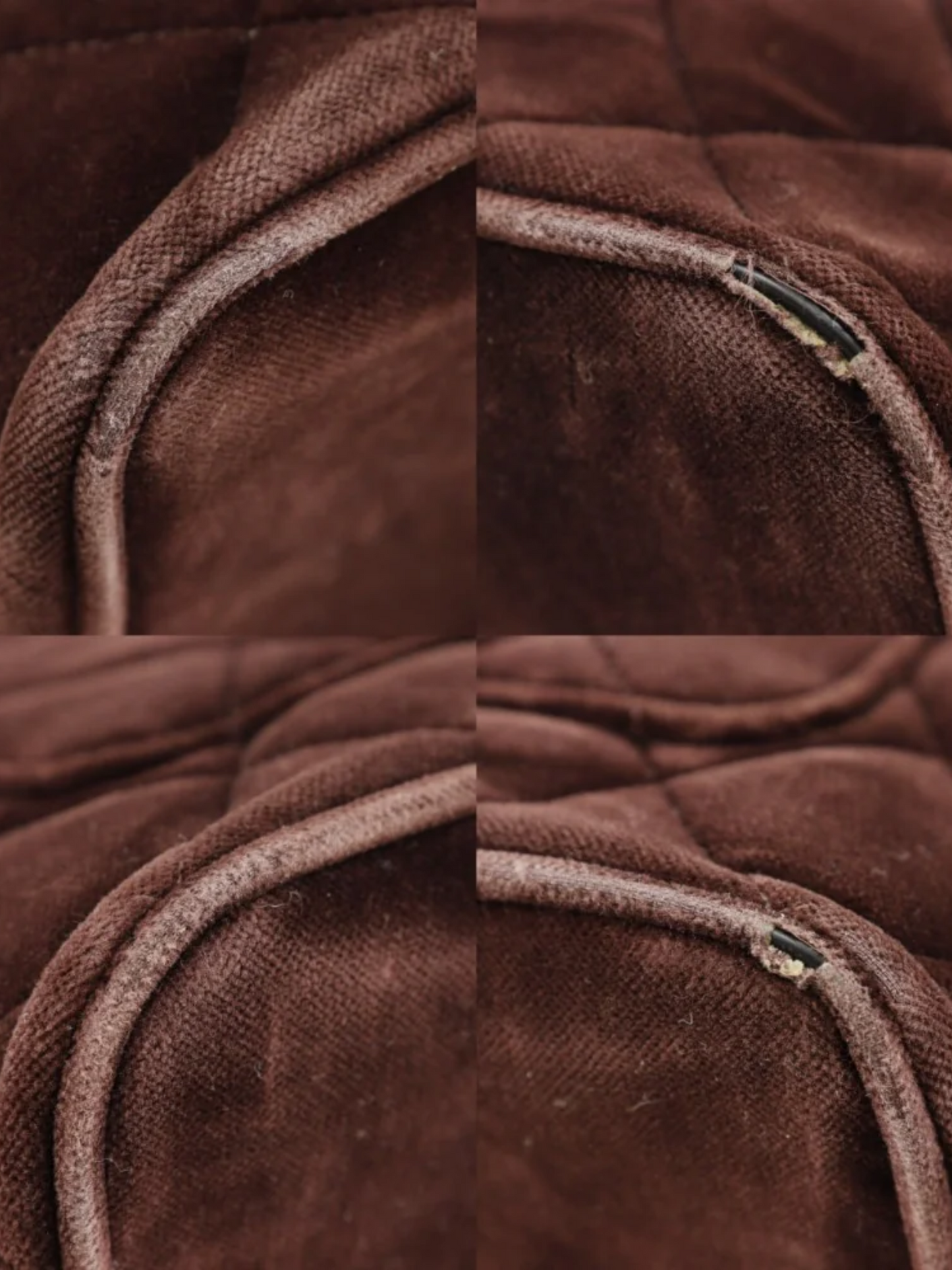 Chanel 1990s Brown Velvet Tote Bag