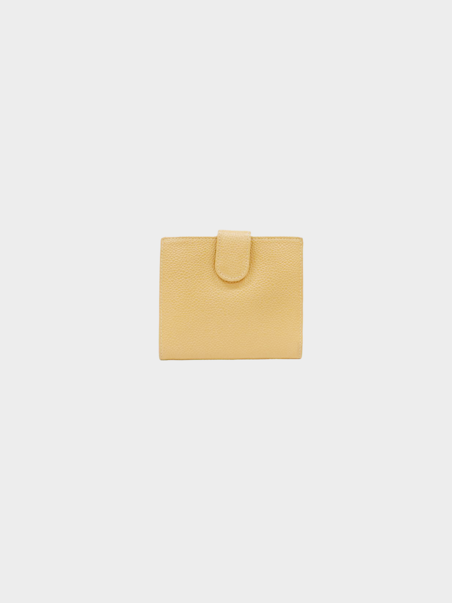 Chanel 2003 Beige Leather COCO Compact Wallet