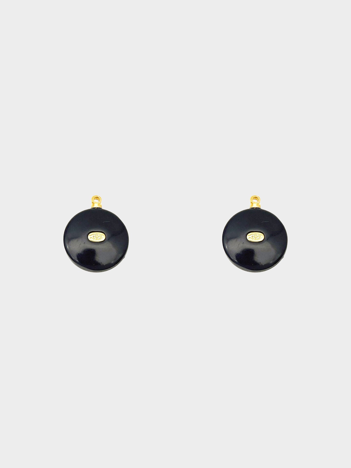 Chanel 2003 CC Paux-Pearl Half-Hoop Earrings