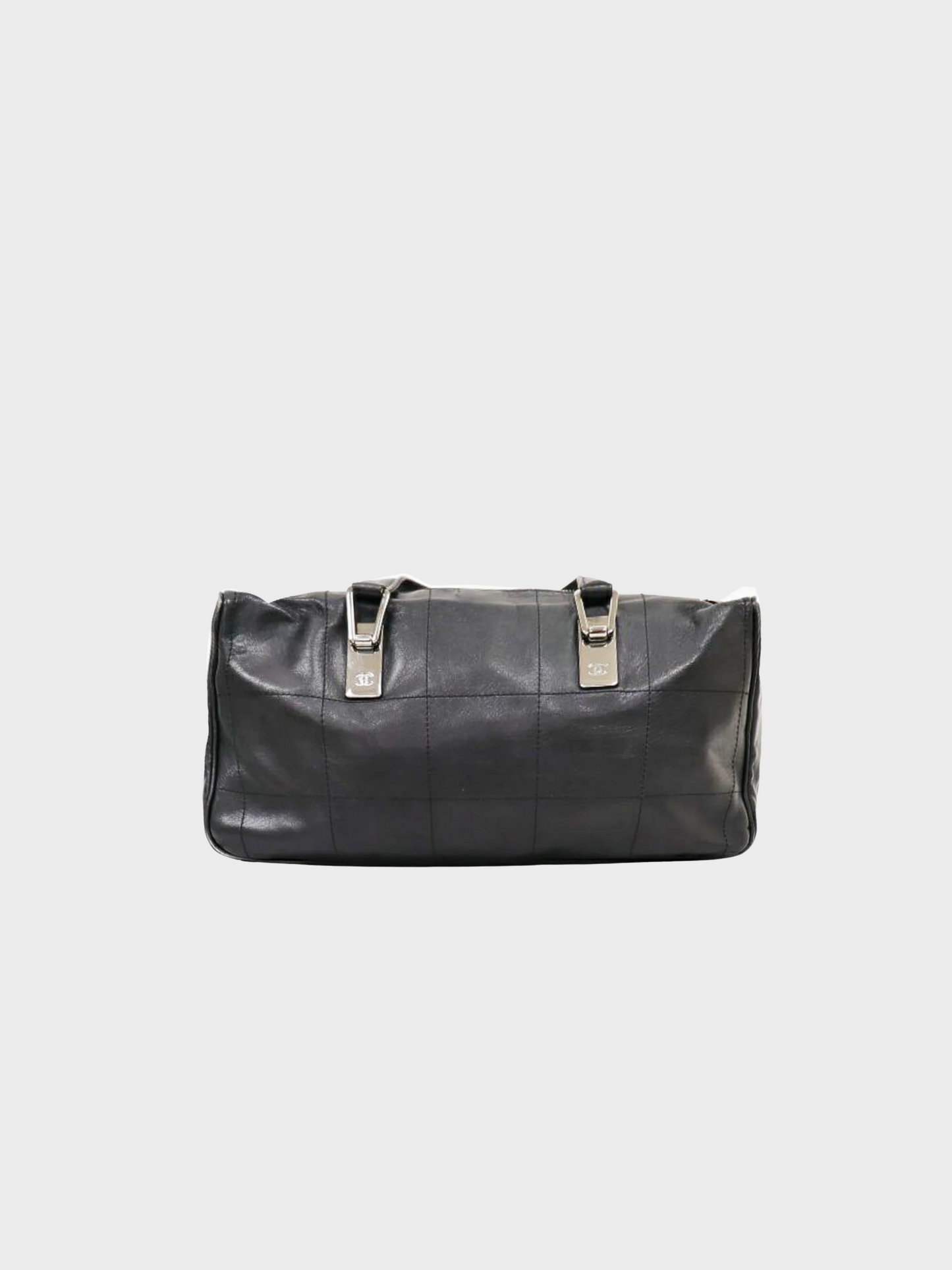 Chanel 2003 Black Chocolate Bar Boston Bag